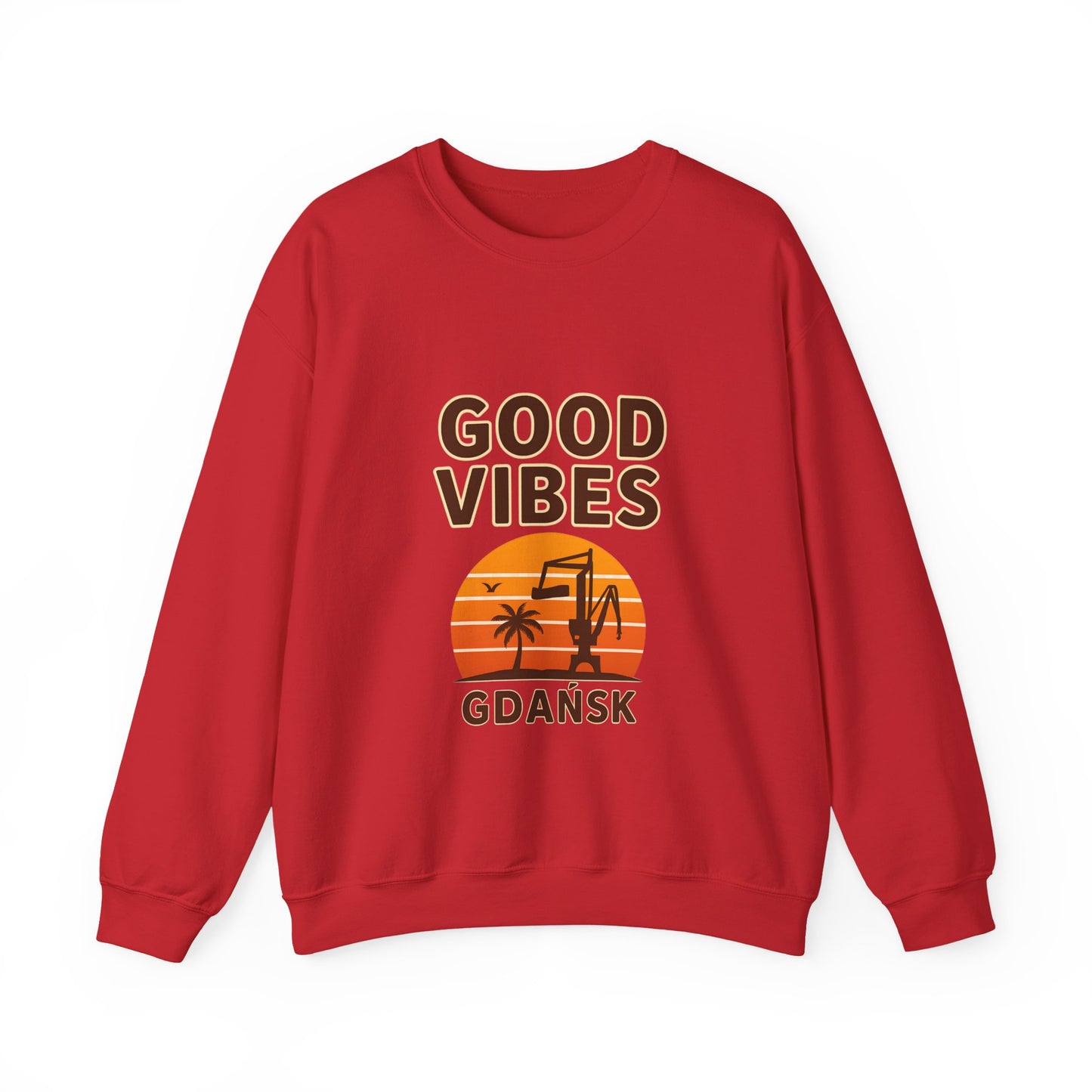 Bluza unisex z grafiką Kup Se Good Vibes – klasyczny crewneck i miejski styl