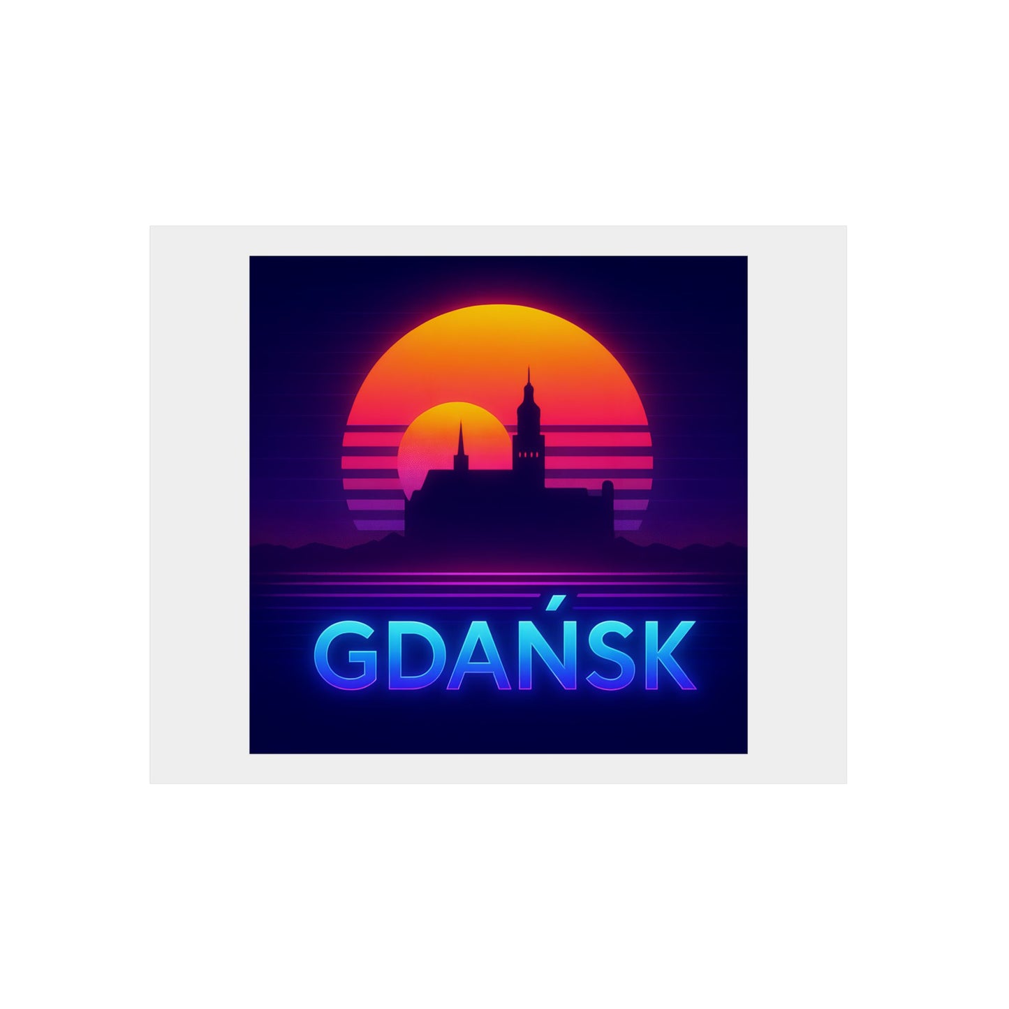 Obraz na panelu aluminiowym Panorama Gdańsk – trwały wydruk w stylu Kup Se