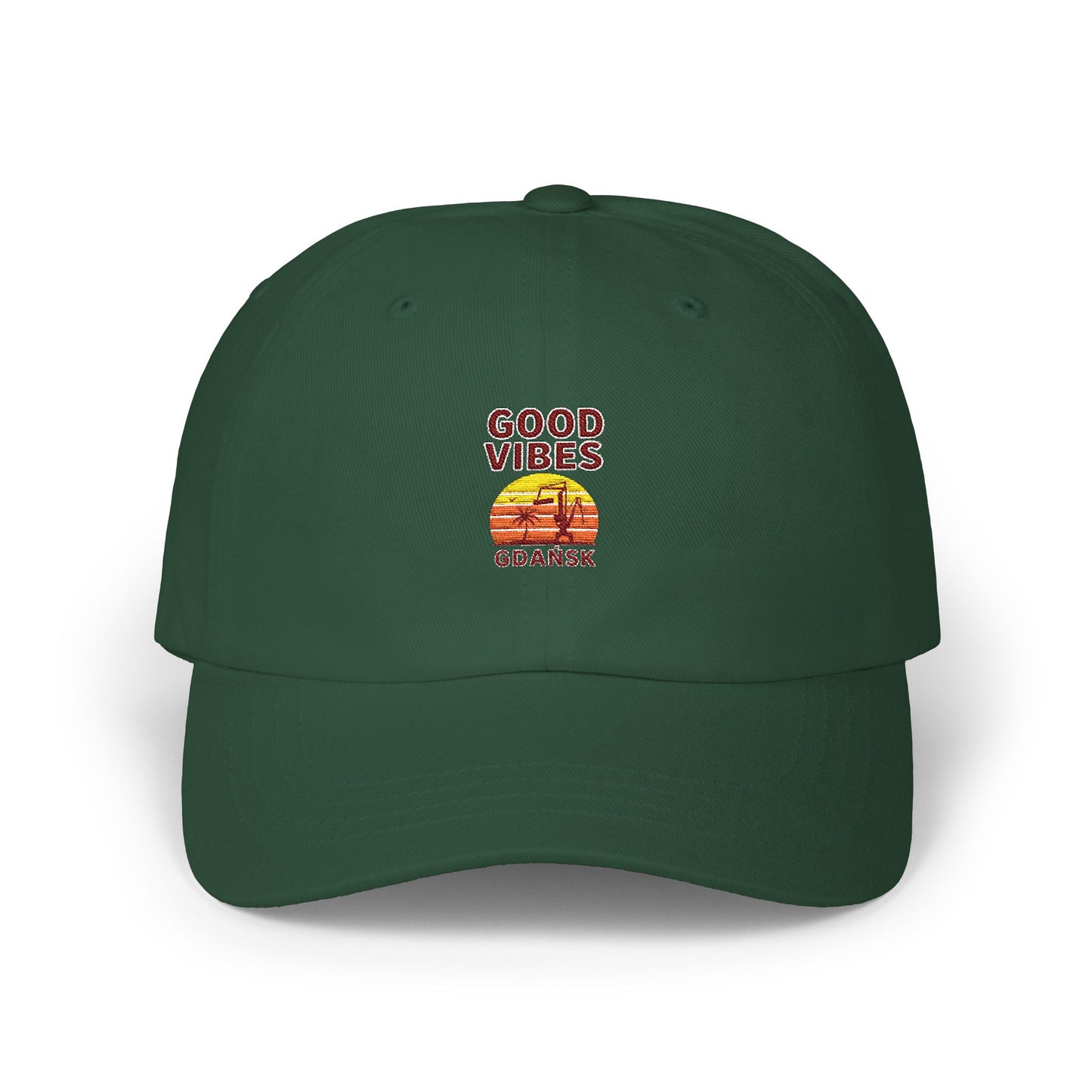 Czapka z daszkiem z grafiką Kup Se Good Vibes – modny Dad Cap z charakterem