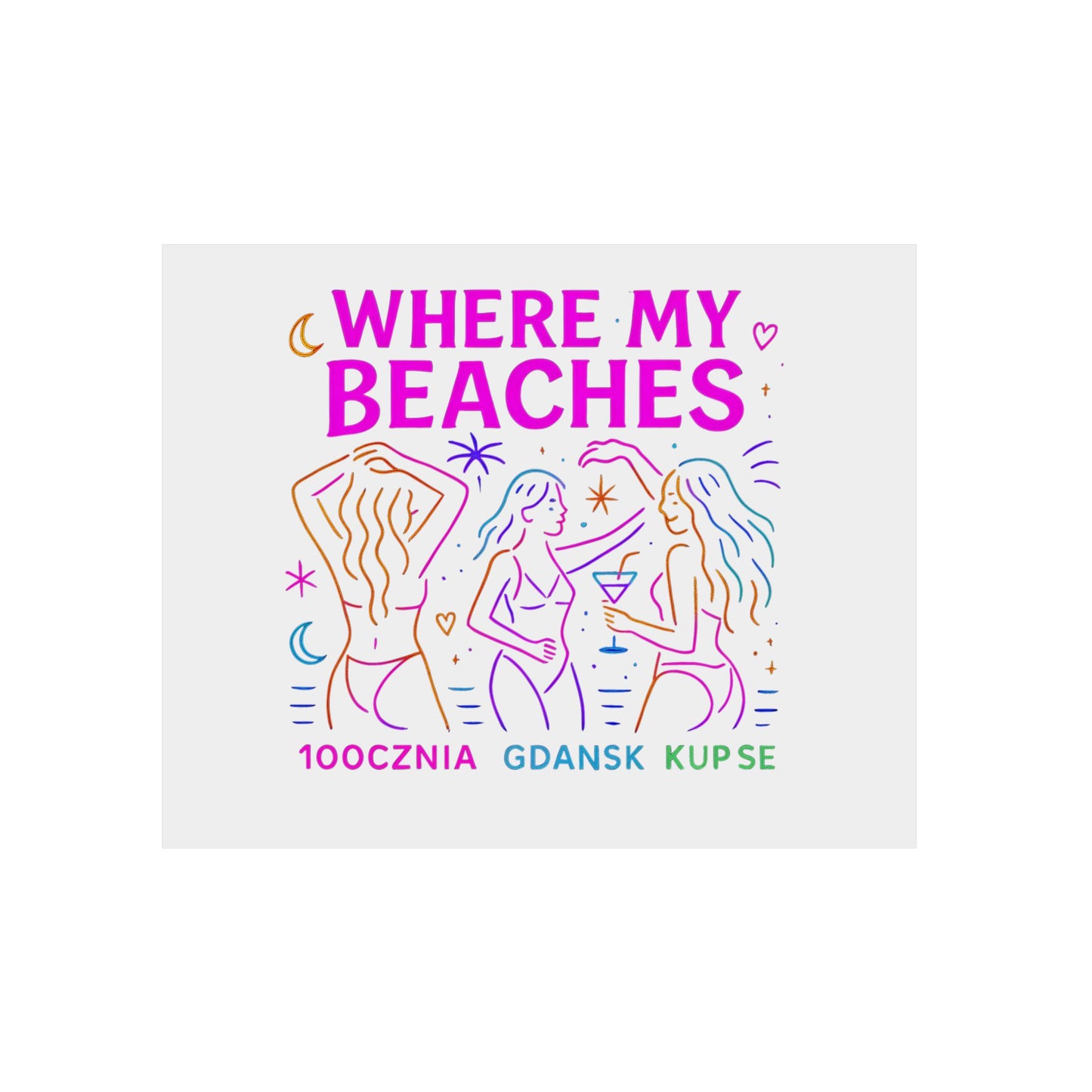 Obraz na panelu aluminiowym Where My Beaches – trwały wydruk w stylu Kup Se