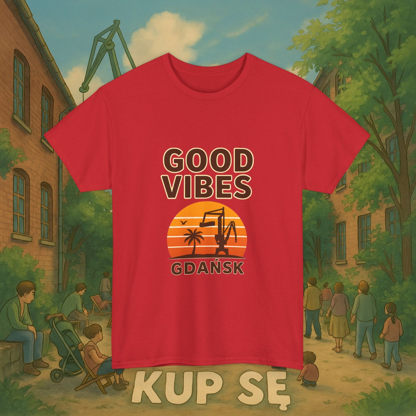 KupSe Good Vibes Style t-shirt - Unisex Heavy Cotton Tee