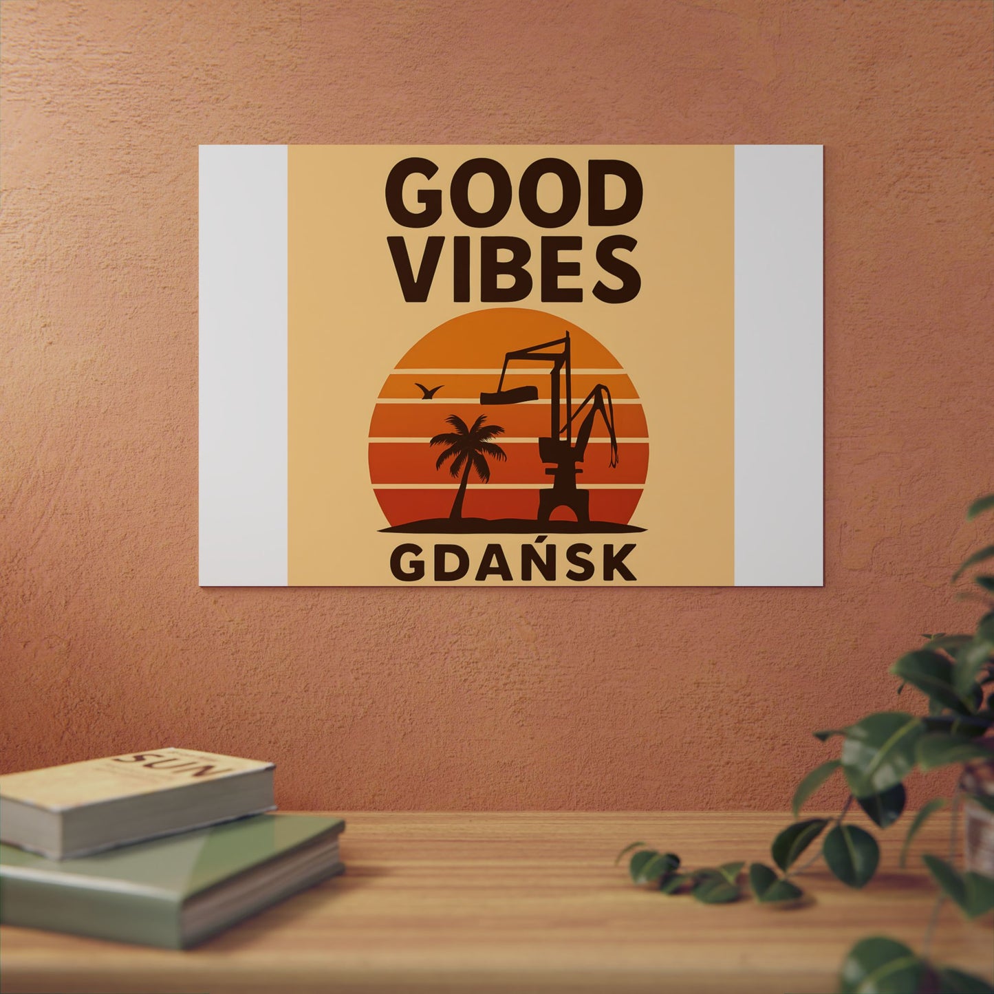 Obraz na panelu aluminiowym Good Vibes Desert – trwały wydruk w stylu Kup Se