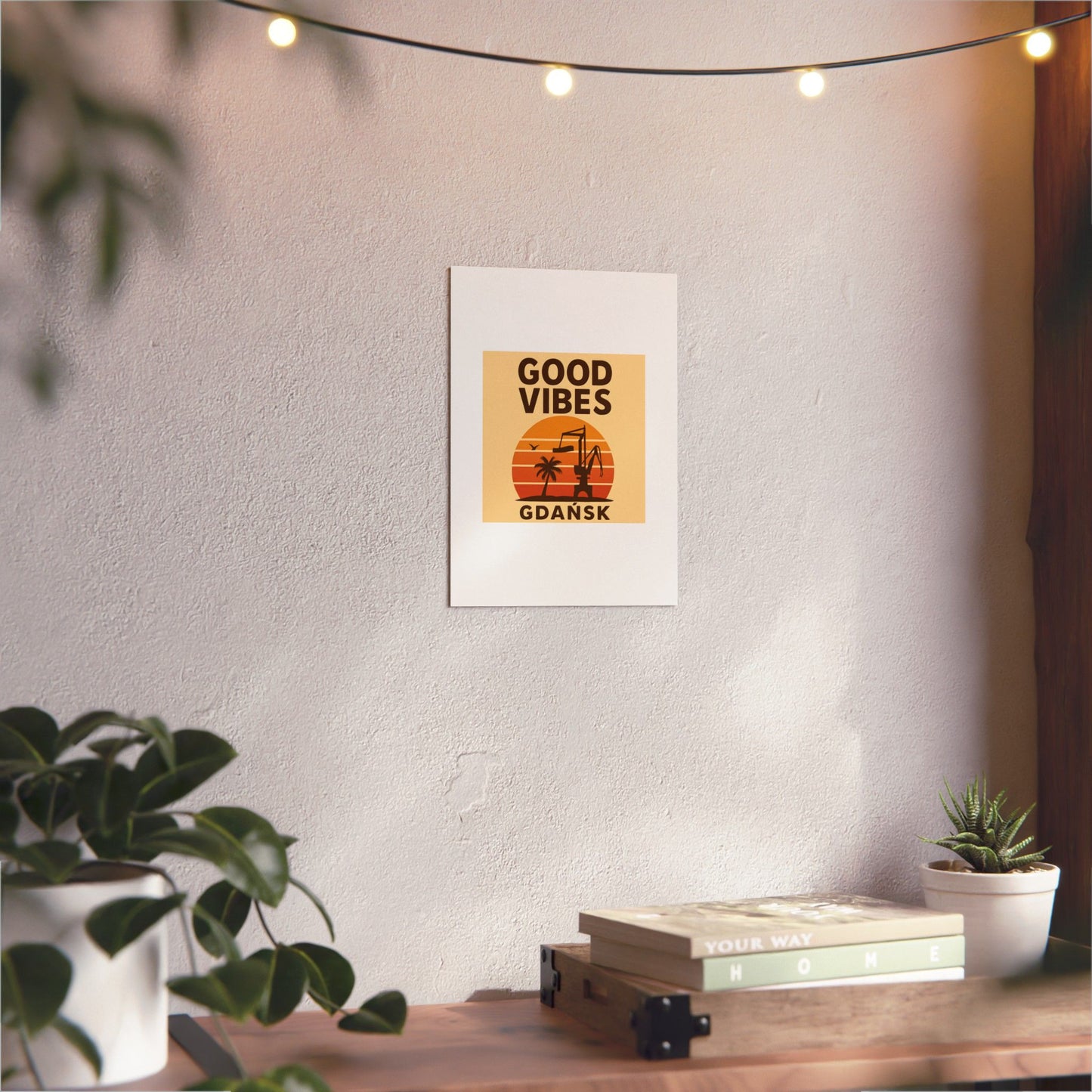 Obraz na panelu aluminiowym Good Vibes Desert – trwały wydruk w stylu Kup Se