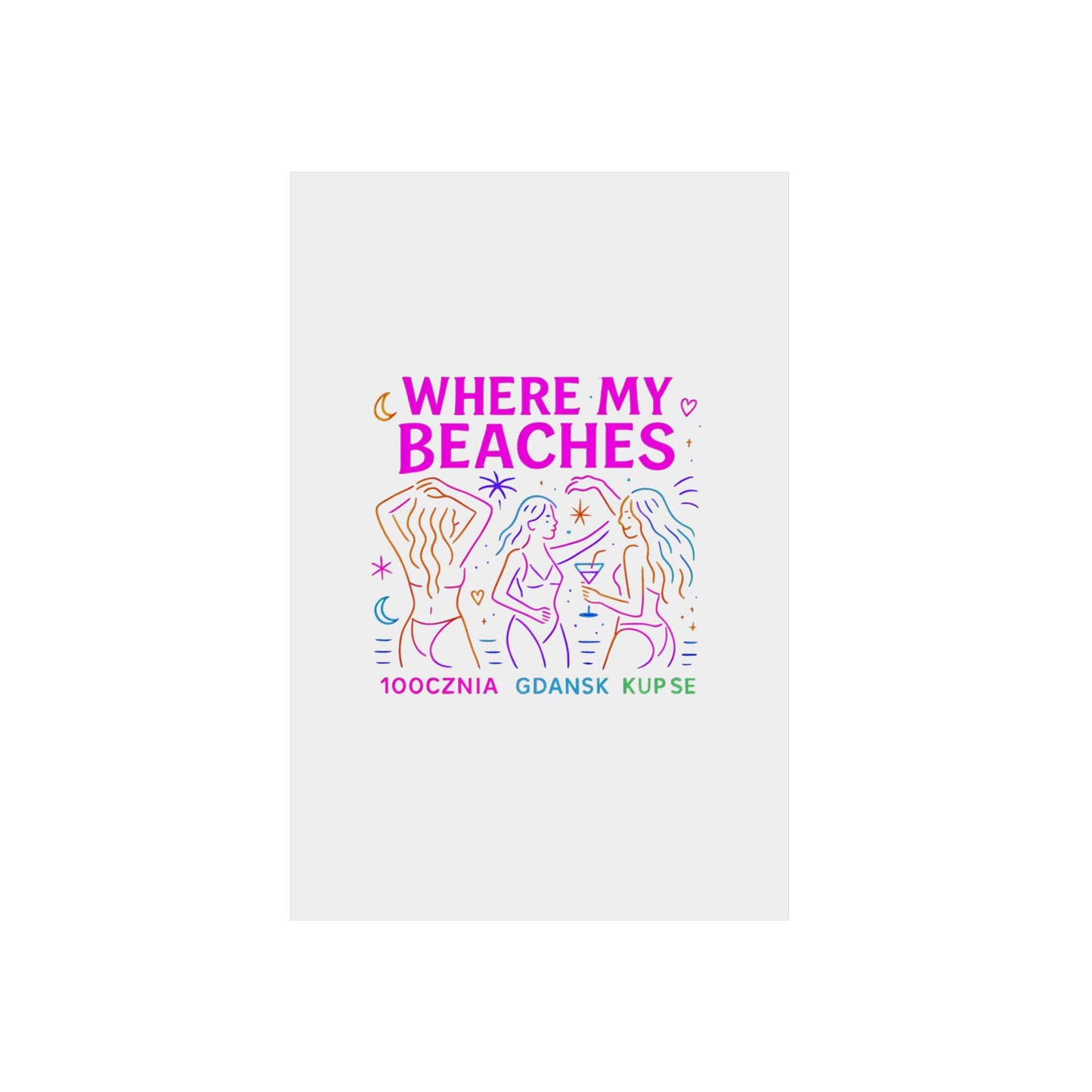 Obraz na panelu aluminiowym Where My Beaches – trwały wydruk w stylu Kup Se