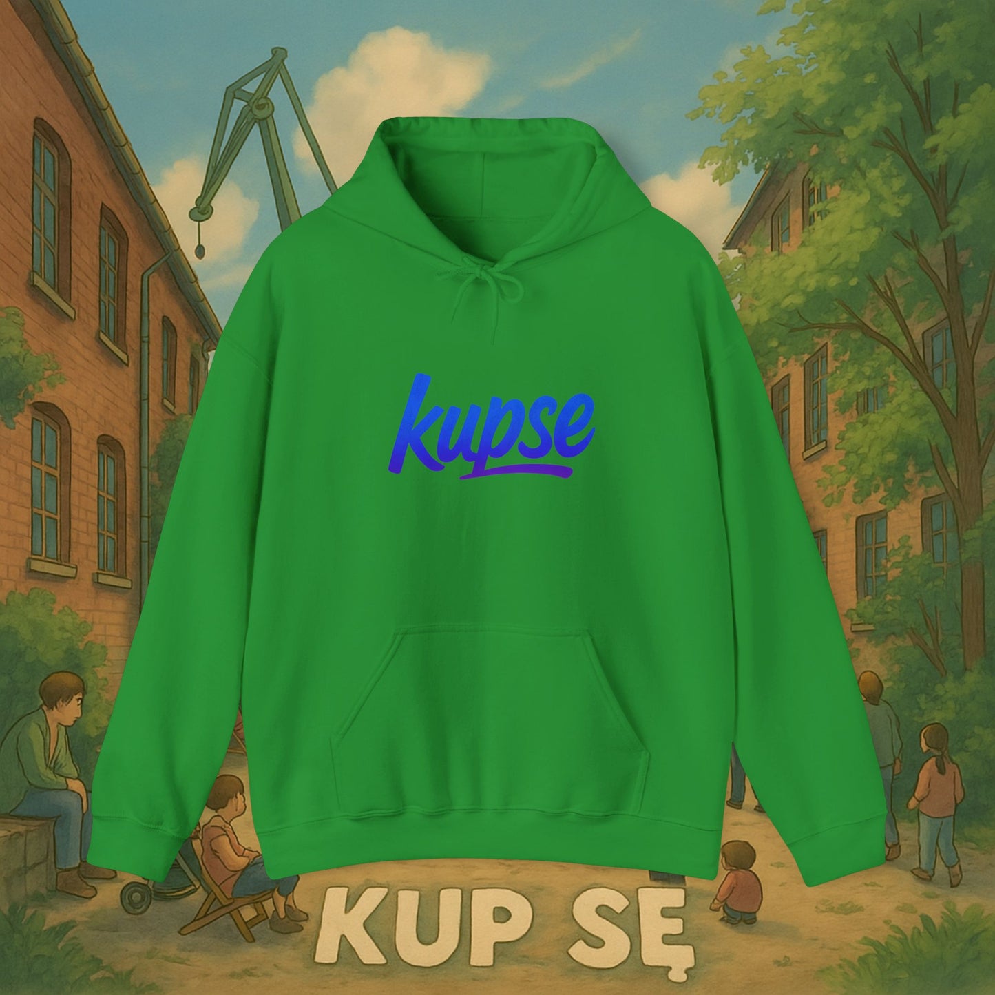 Unisex Heavy Blend Hoodie – Logo Blue – Kup Se