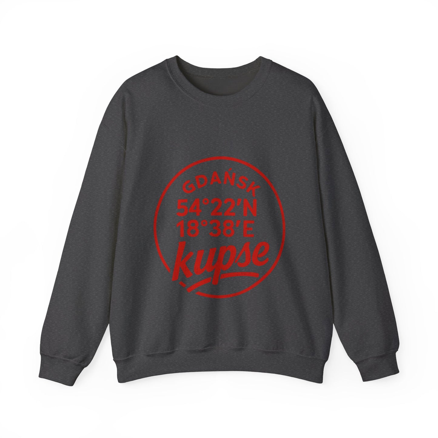 Bluza unisex z grafiką Kup Se Koordynaty – klasyczny crewneck i miejski styl