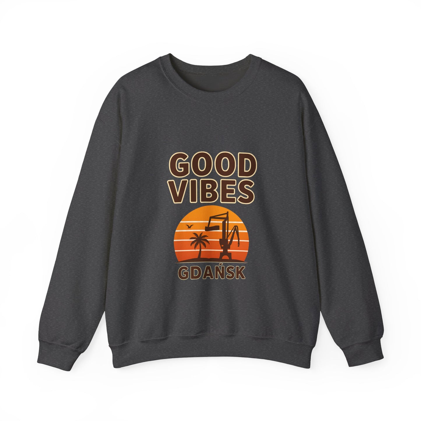 Bluza unisex z grafiką Kup Se Good Vibes – klasyczny crewneck i miejski styl