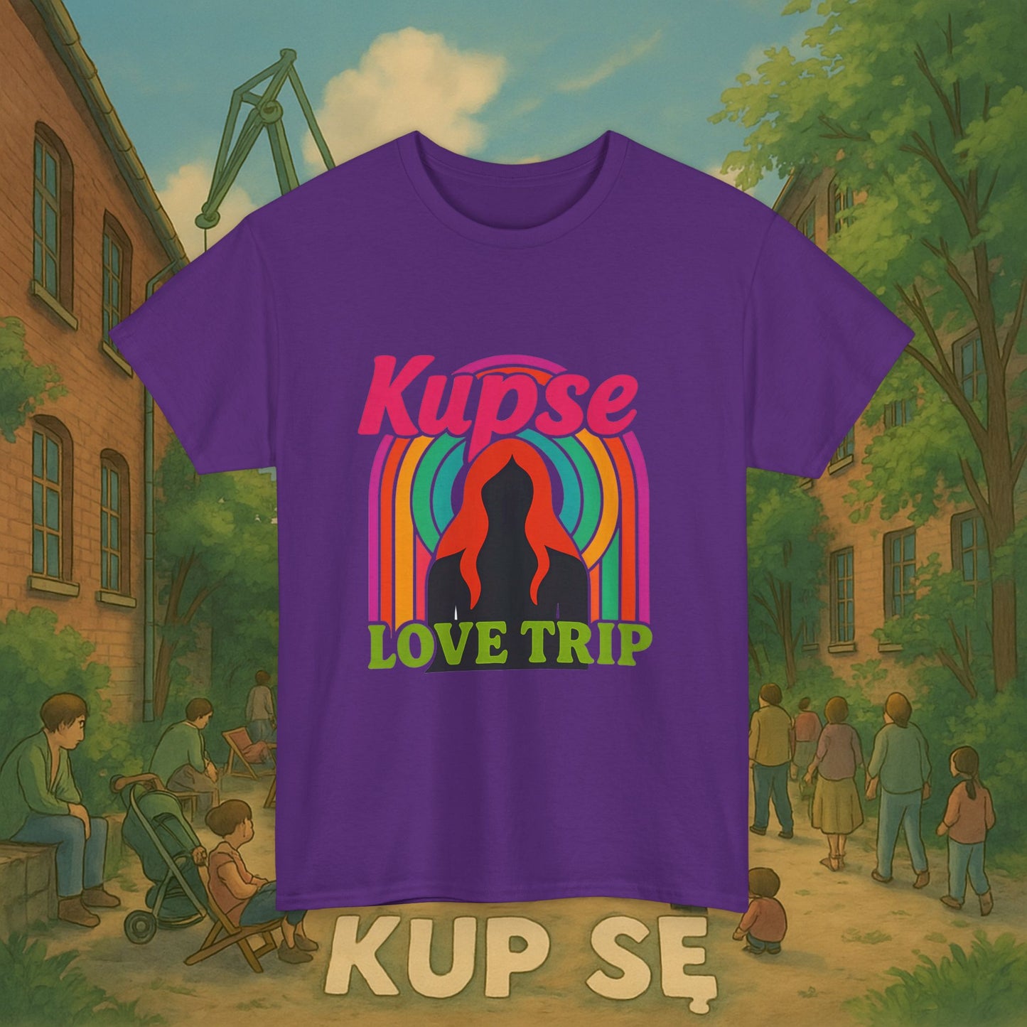 KupSe Love Trip Style t-shirt - Unisex Heavy Cotton Tee