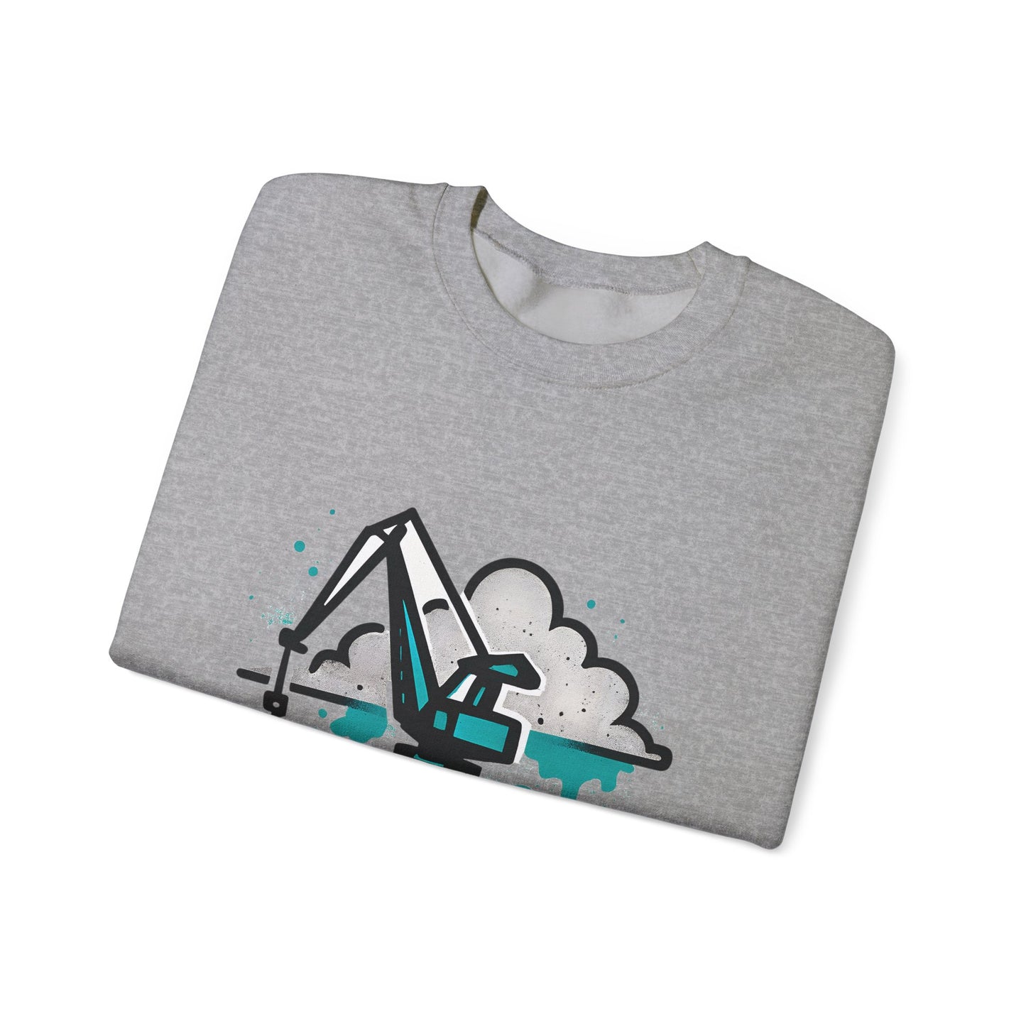 Bluza unisex z grafiką Kup Se Dźwig– klasyczny crewneck i miejski styl