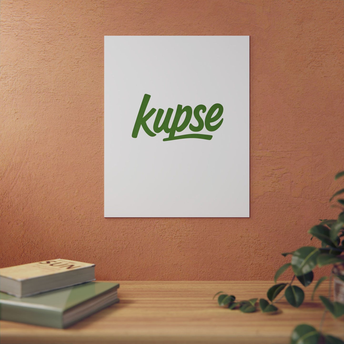 Obraz na panelu aluminiowym Kupse Logo Green – trwały wydruk w stylu Kup Se