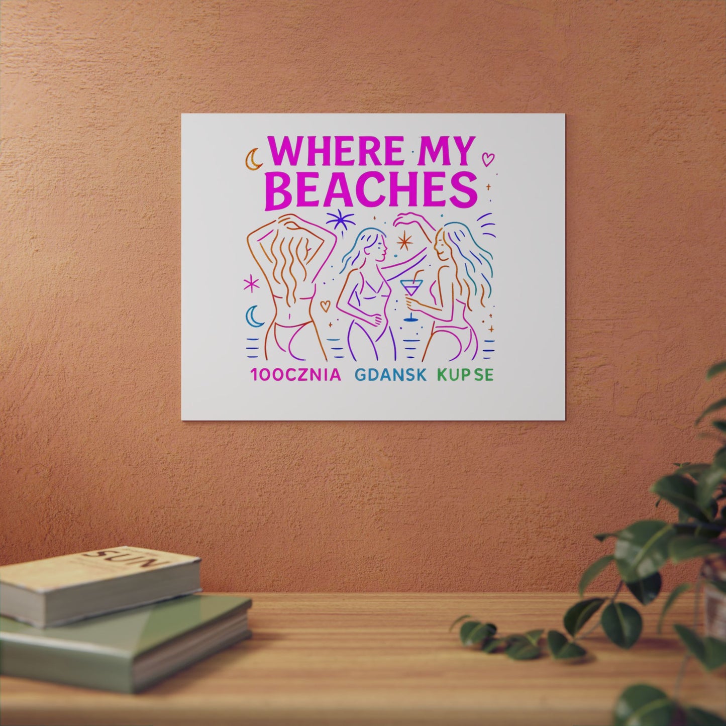 Obraz na panelu aluminiowym Where My Beaches – trwały wydruk w stylu Kup Se