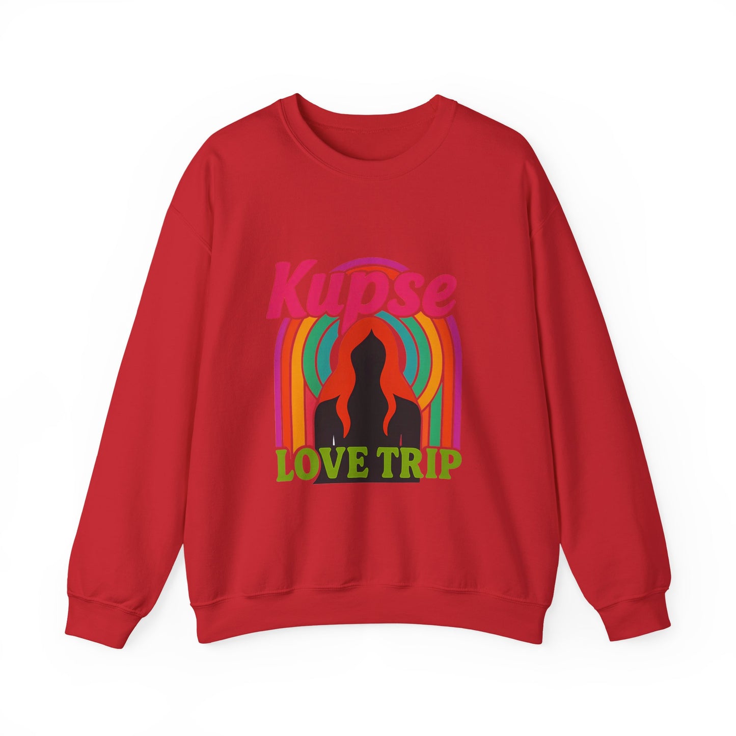 Bluza unisex z grafiką Kup Se Love Trip – klasyczny crewneck i miejski styl