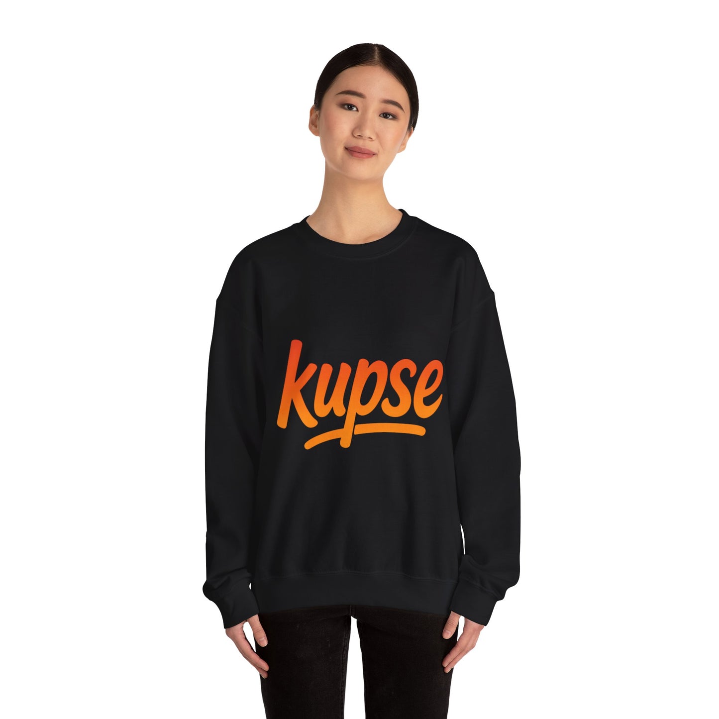 Bluza unisex z grafiką Kup Se Logo Orange – klasyczny crewneck i miejski styl
