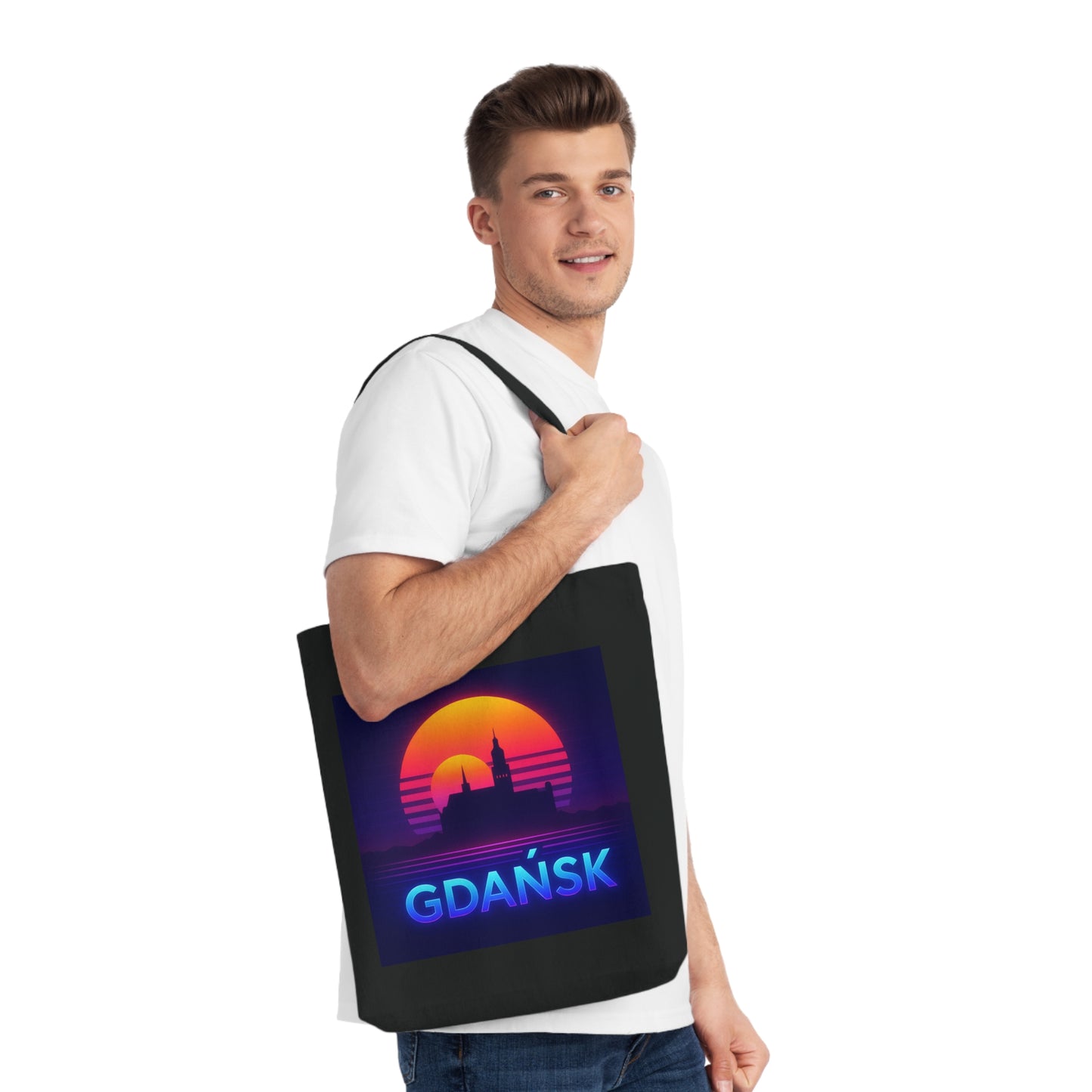 Tkana Torba na Ramię Kup Se Panorama Gdańska – Styl i Ekologia w Jednym
