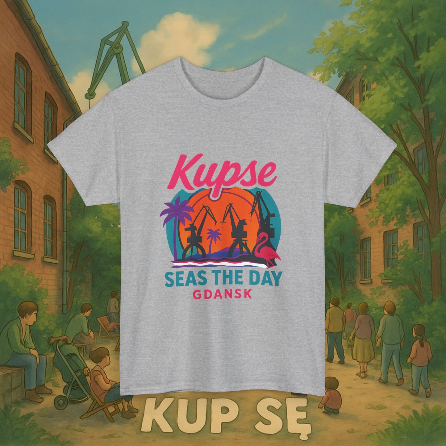 KupSe Seas The Day Style t-shirt - Unisex Heavy Cotton Tee