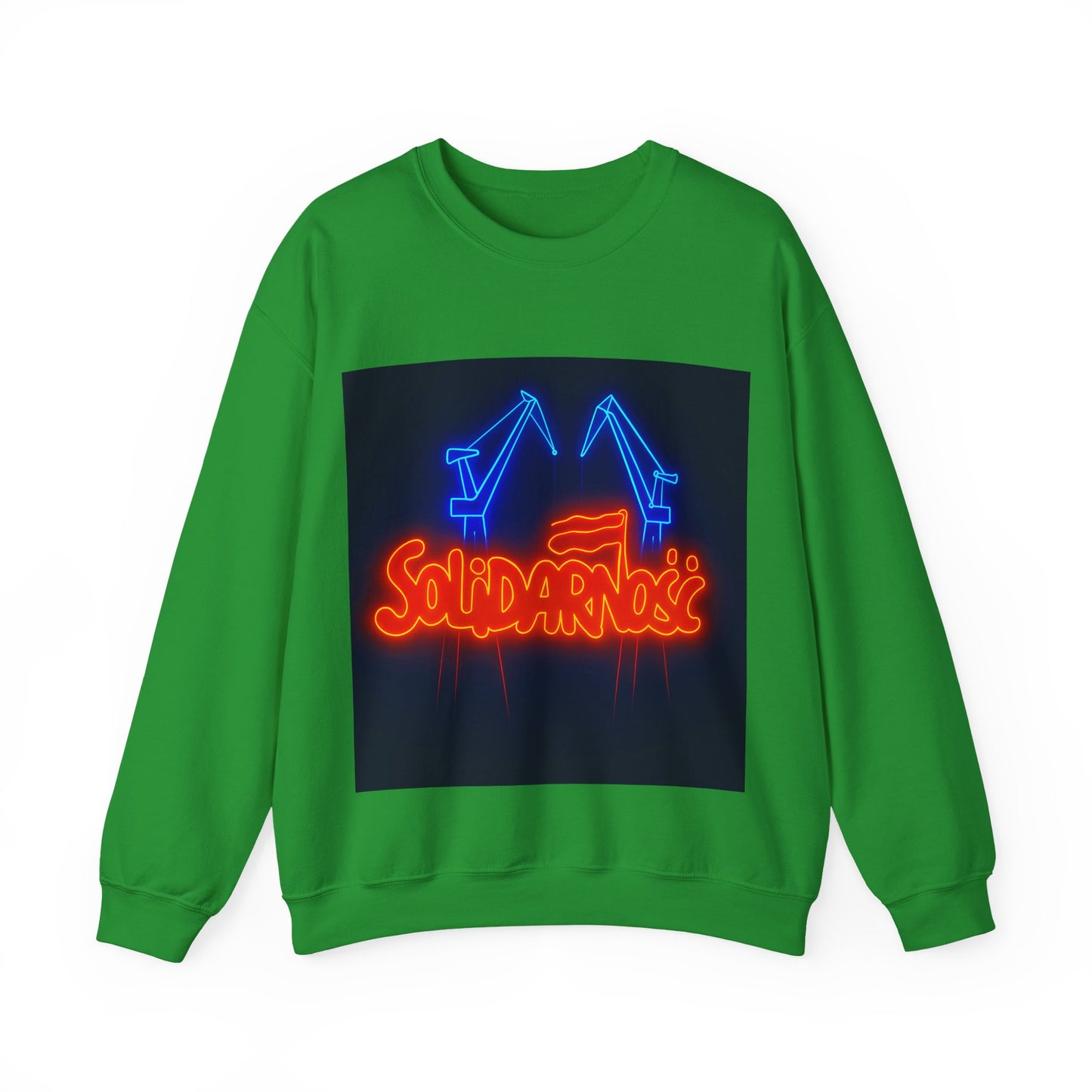 Bluza unisex z grafiką Kup Se Solidarność – klasyczny crewneck i miejski styl