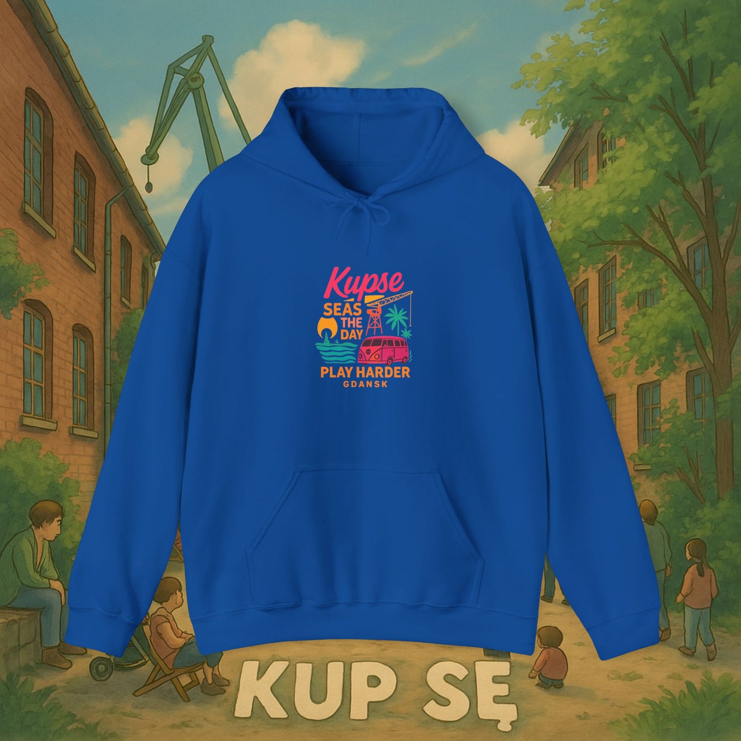 Unisex Heavy Blend Hoodie – Play Harder – Kup Se