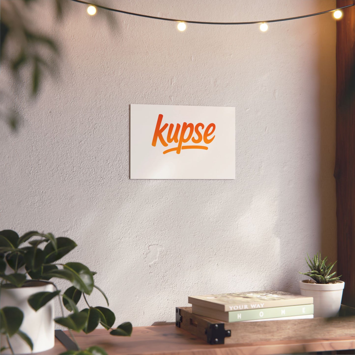 Obraz na panelu aluminiowym Kupse Logo Orange – trwały wydruk w stylu Kup Se