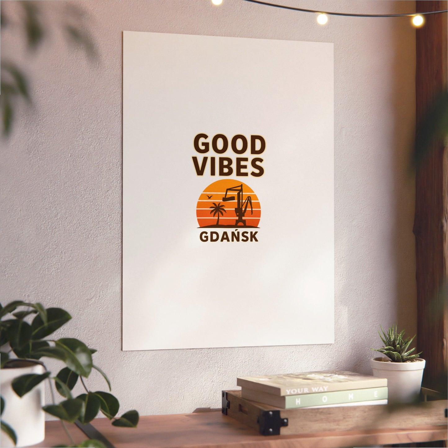 Obraz na panelu aluminiowym Good Vibes – trwały wydruk w stylu Kup Se