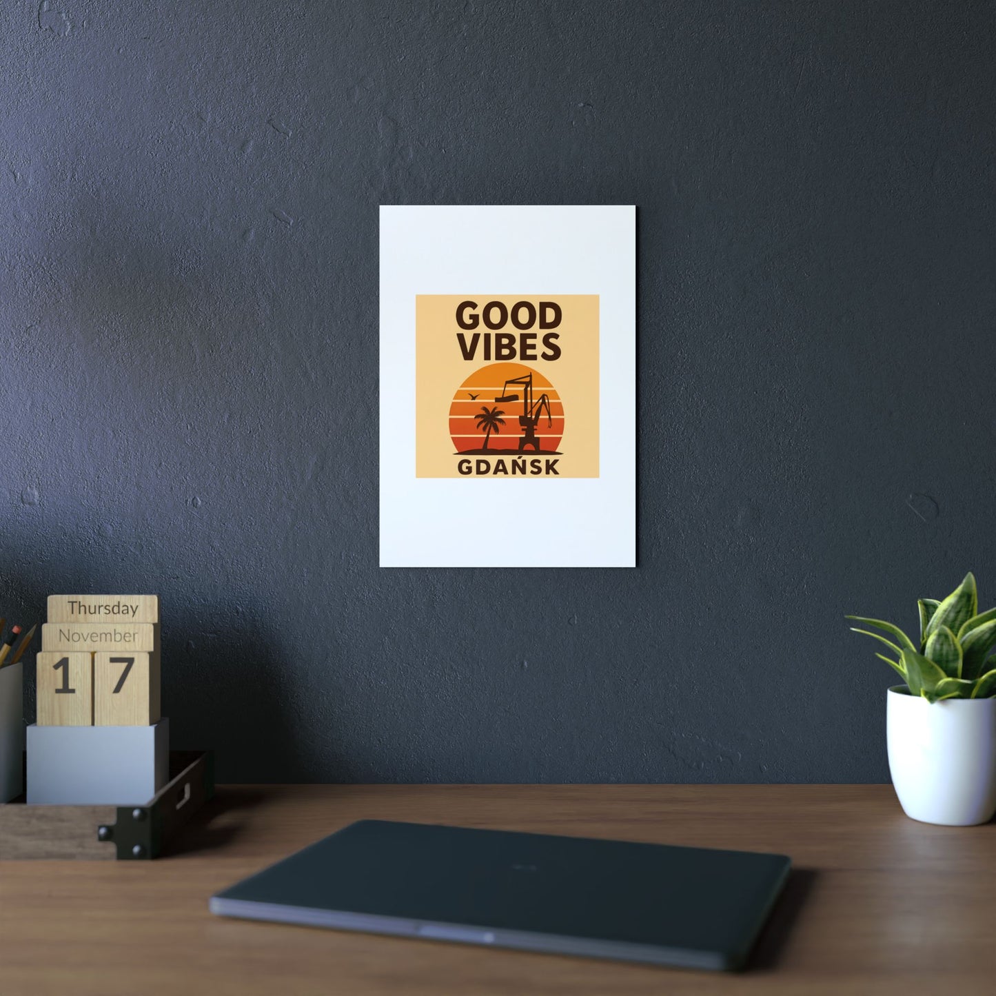 Obraz na panelu aluminiowym Good Vibes Desert – trwały wydruk w stylu Kup Se