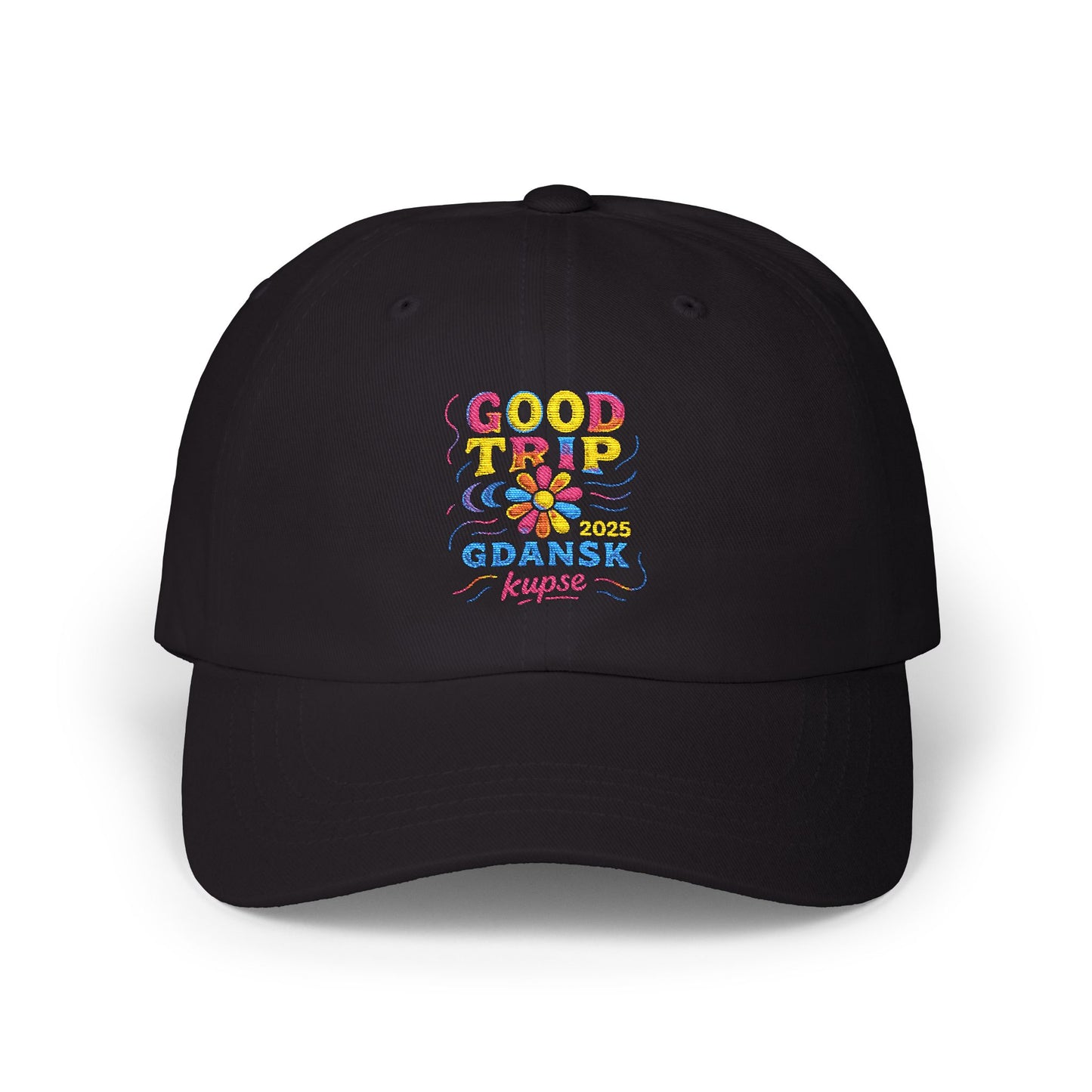 Czapka z daszkiem z grafiką Kup Se Good Trip – modny Dad Cap z charakterem
