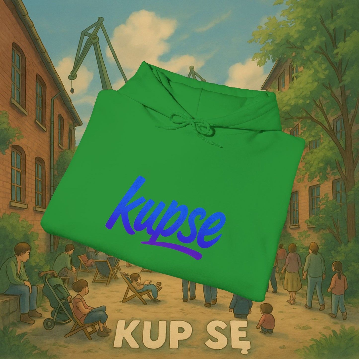 Unisex Heavy Blend Hoodie – Logo Blue – Kup Se