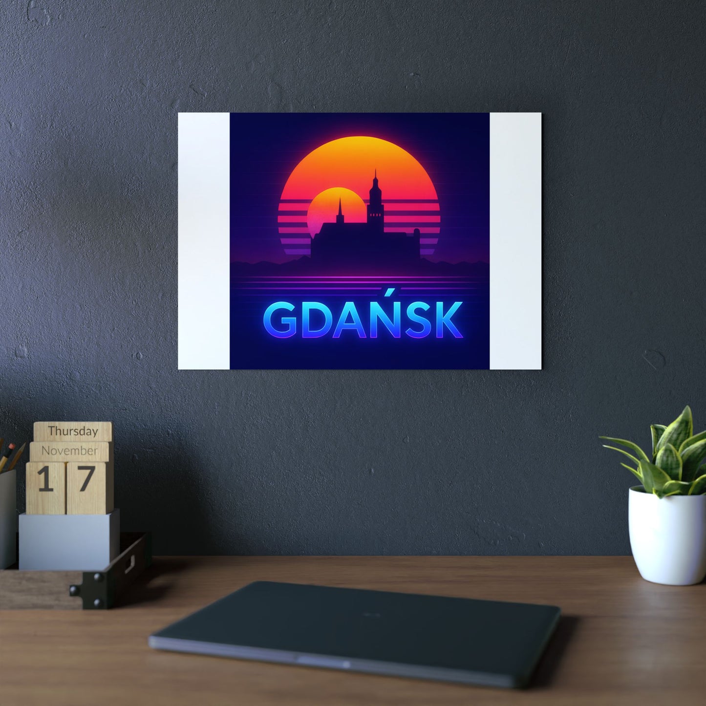 Obraz na panelu aluminiowym Panorama Gdańsk – trwały wydruk w stylu Kup Se