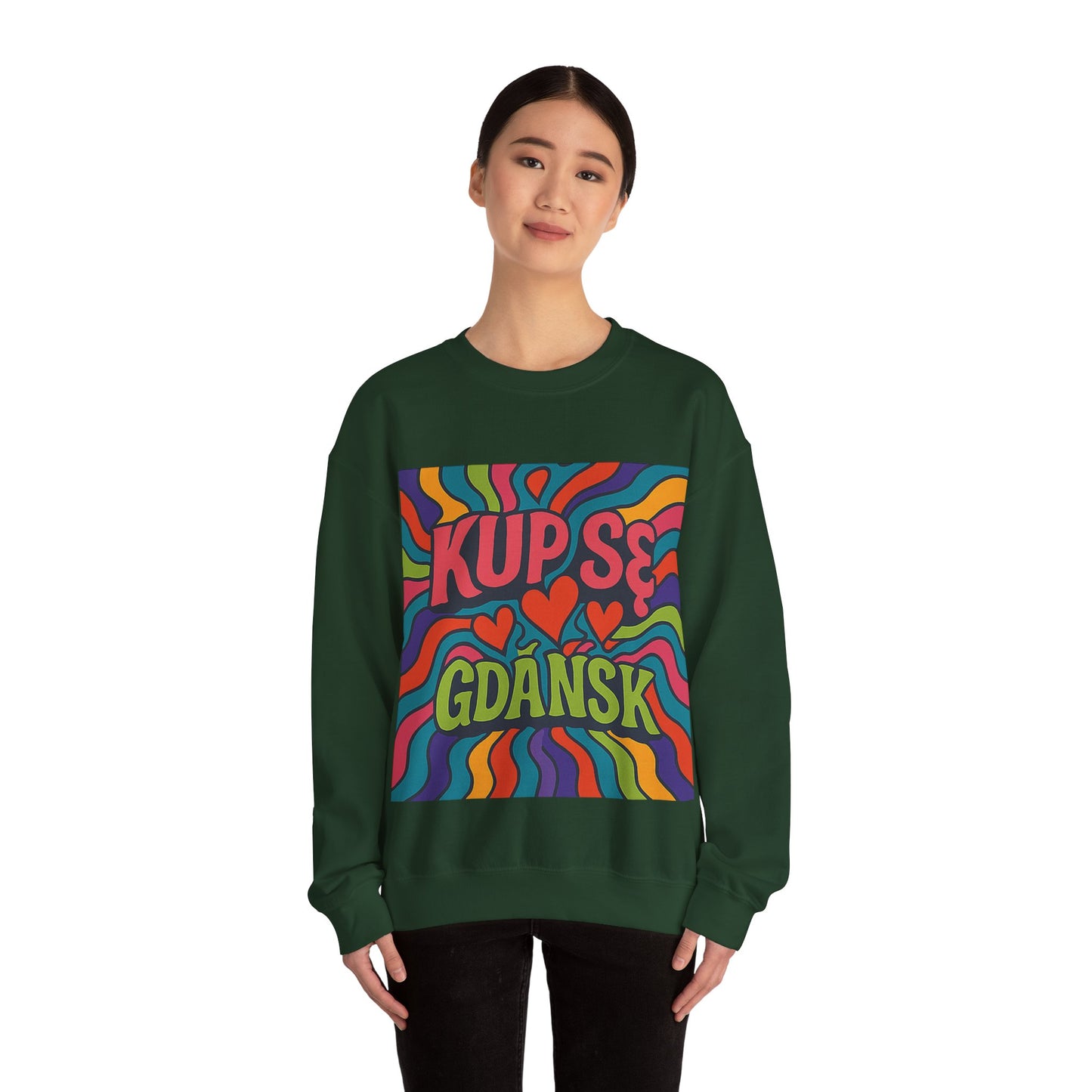 Bluza unisex z grafiką Kup Se Acid – klasyczny crewneck i miejski styl