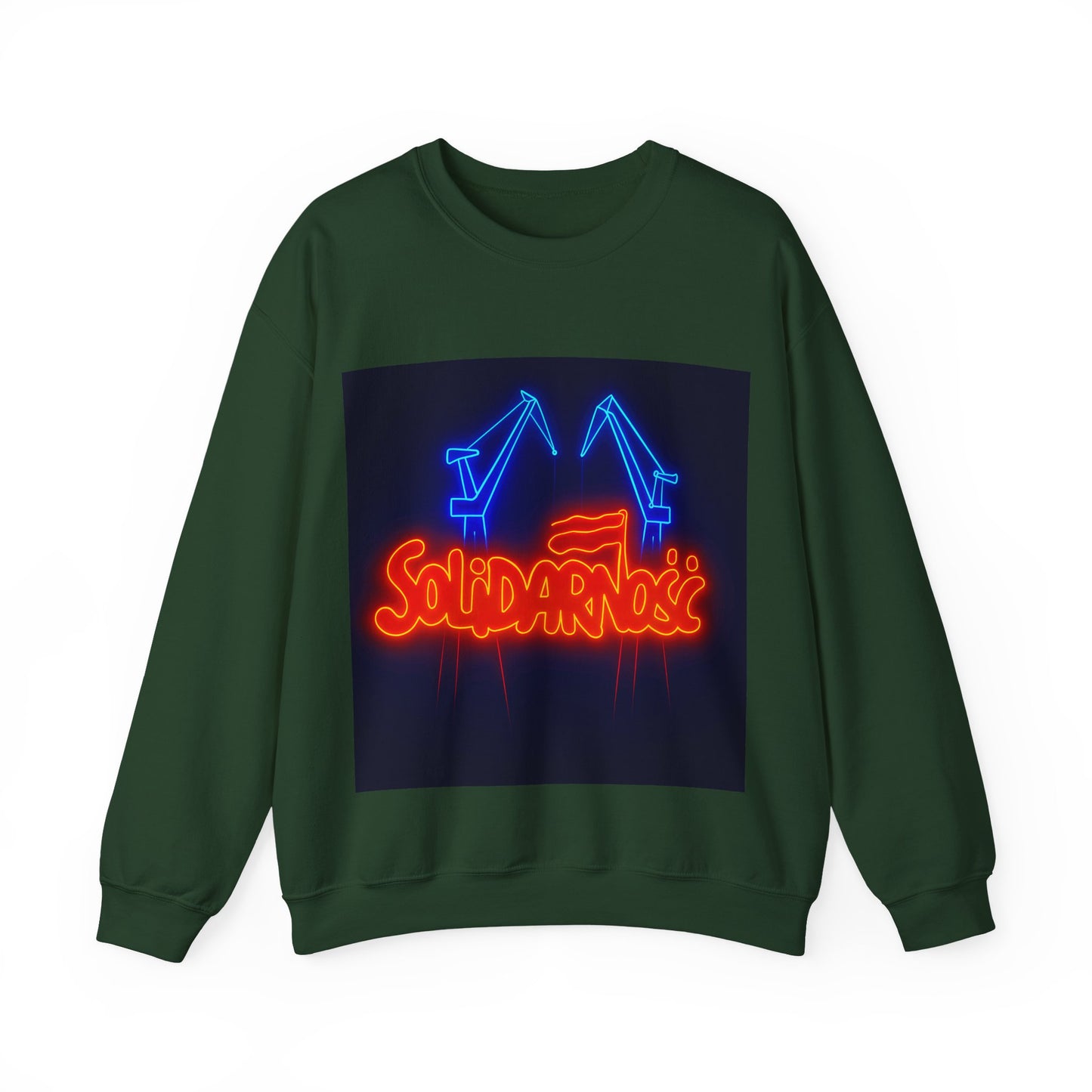 Bluza unisex z grafiką Kup Se Solidarność – klasyczny crewneck i miejski styl