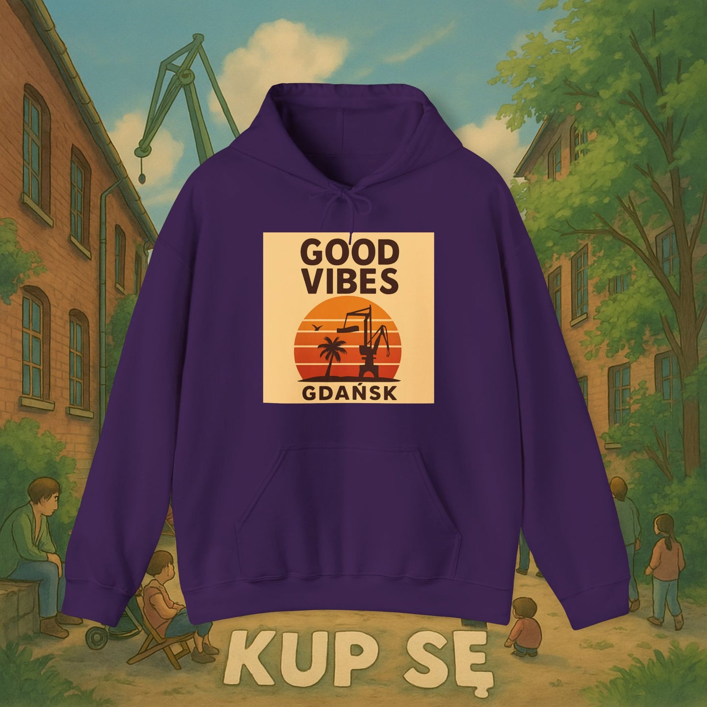Unisex Heavy Blend Hoodie – Good Vibes Desert – Kup Se