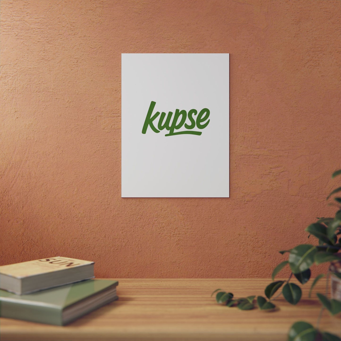 Obraz na panelu aluminiowym Kupse Logo Green – trwały wydruk w stylu Kup Se