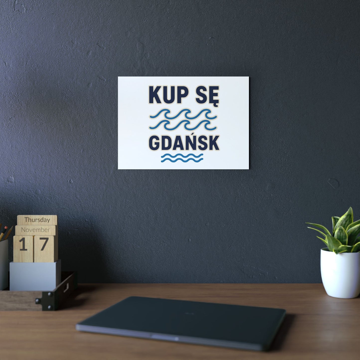 Obraz na panelu aluminiowym Gdańsk Fale – trwały wydruk w stylu Kup Se