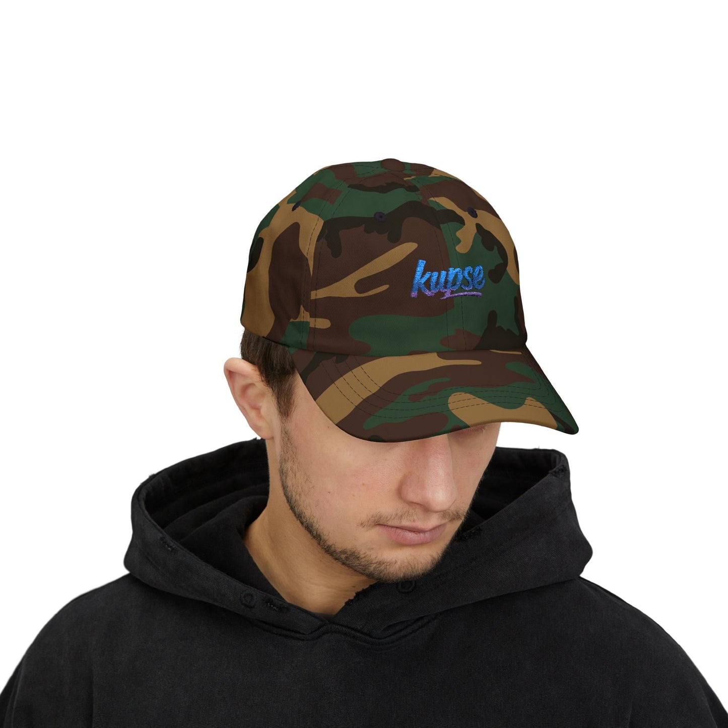Czapka z daszkiem z grafiką Kup Se Logo Blue – modny Dad Cap z charakterem
