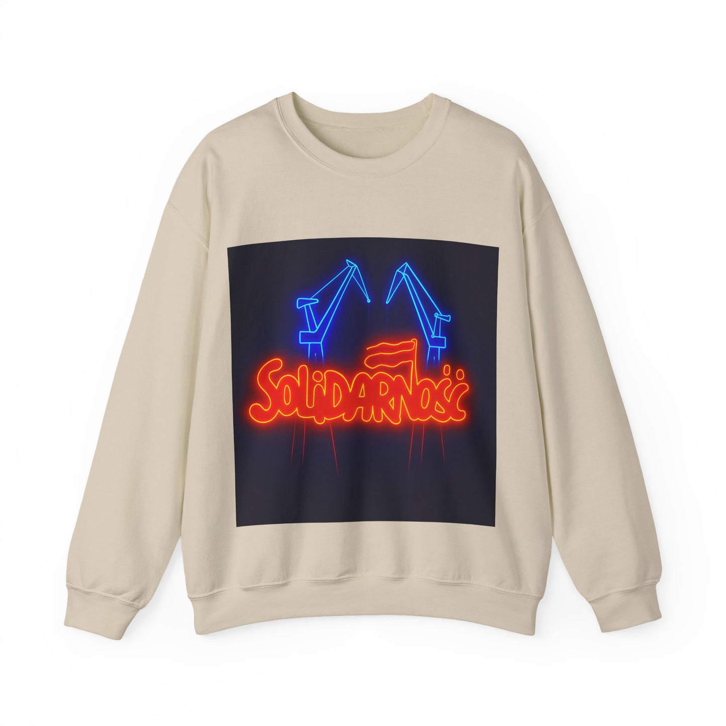 Bluza unisex z grafiką Kup Se Solidarność – klasyczny crewneck i miejski styl
