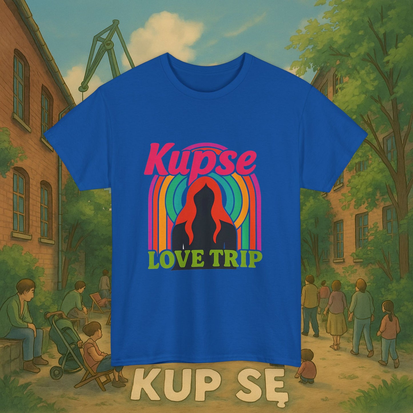 KupSe Love Trip Style t-shirt - Unisex Heavy Cotton Tee