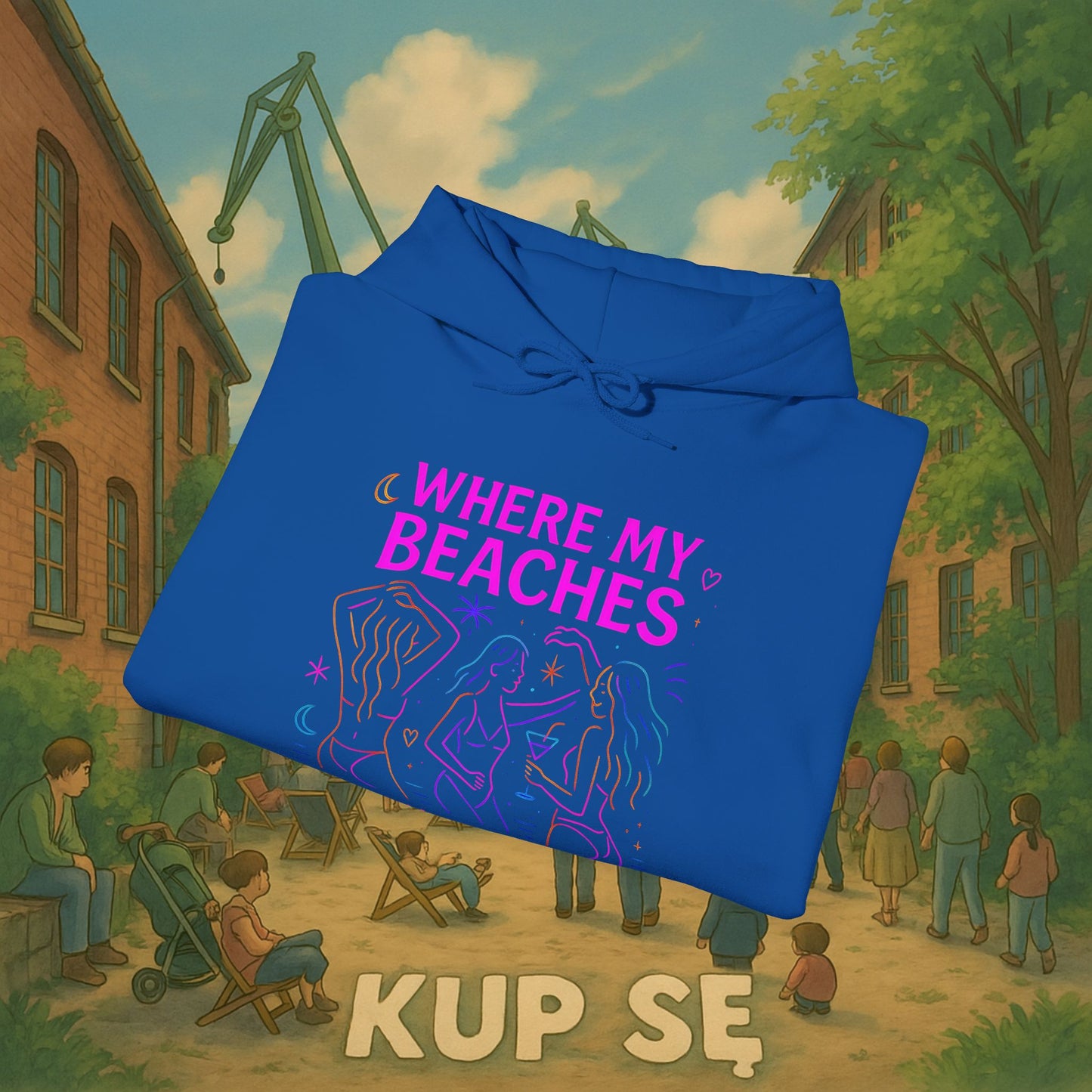 Unisex Heavy Blend Hoodie – Where My Beaches – Kup Se