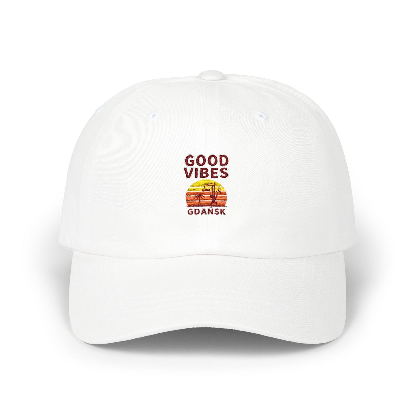Czapka z daszkiem z grafiką Kup Se Good Vibes – modny Dad Cap z charakterem
