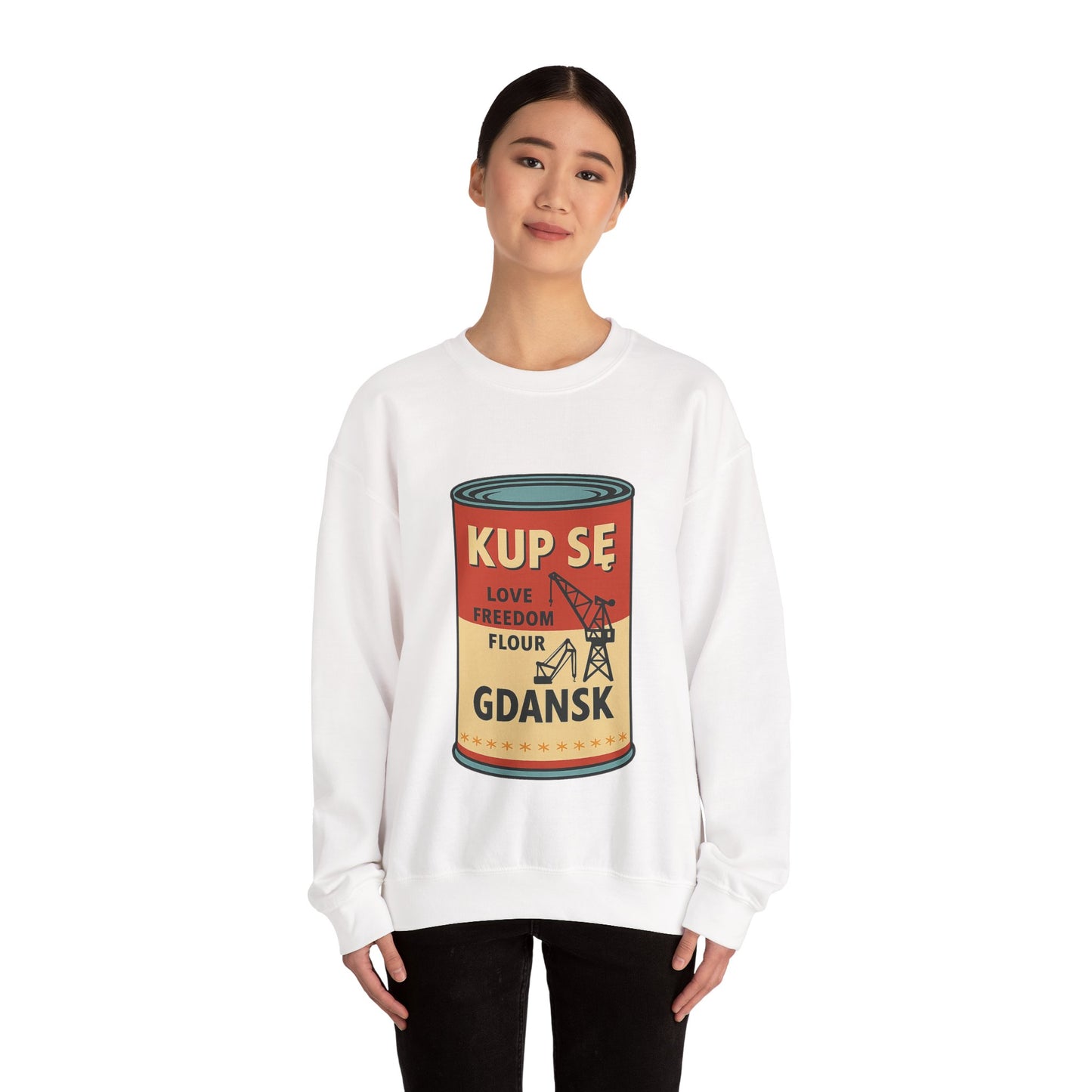 Bluza unisex z grafiką Kup Se Campbell– klasyczny crewneck i miejski styl
