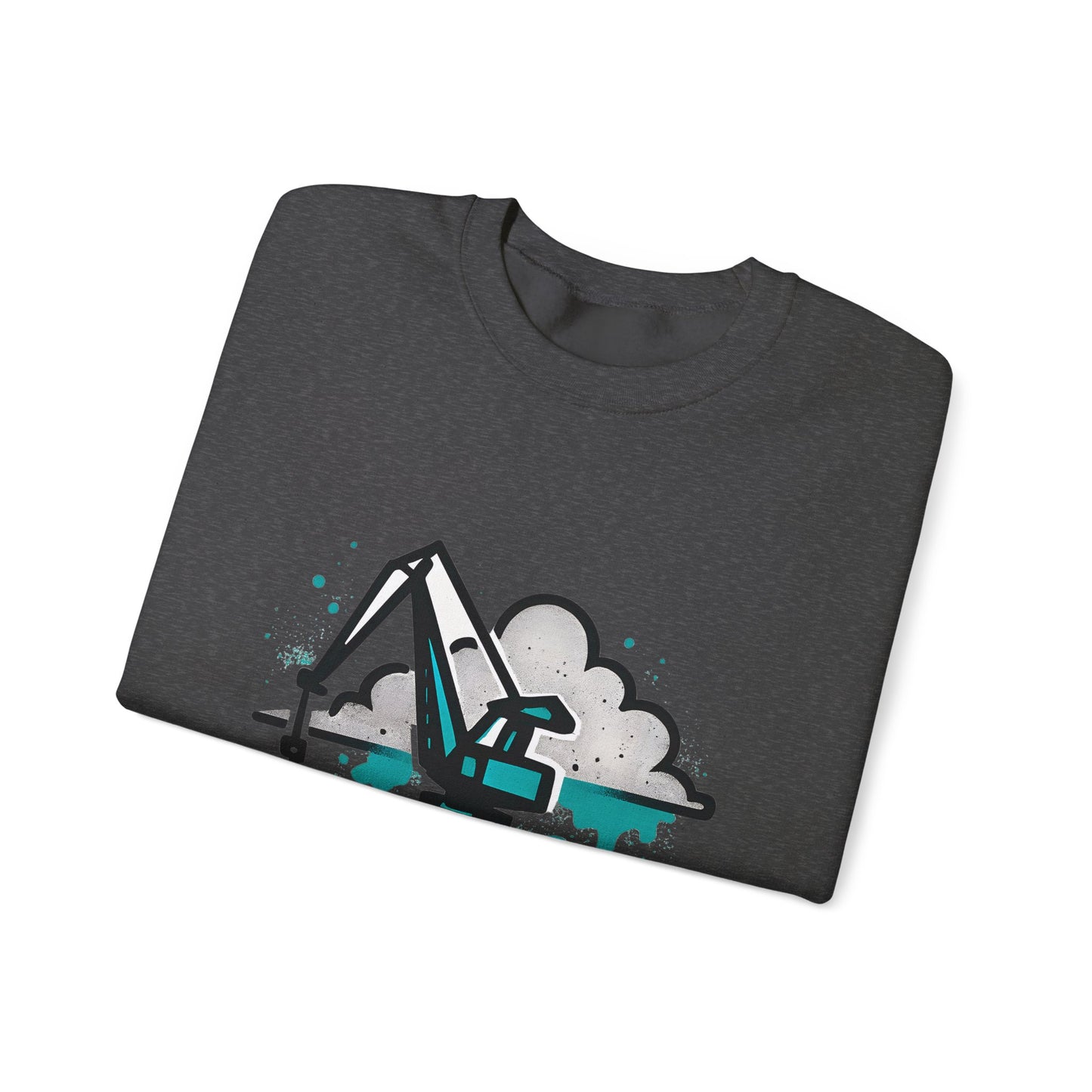 Bluza unisex z grafiką Kup Se Dźwig– klasyczny crewneck i miejski styl