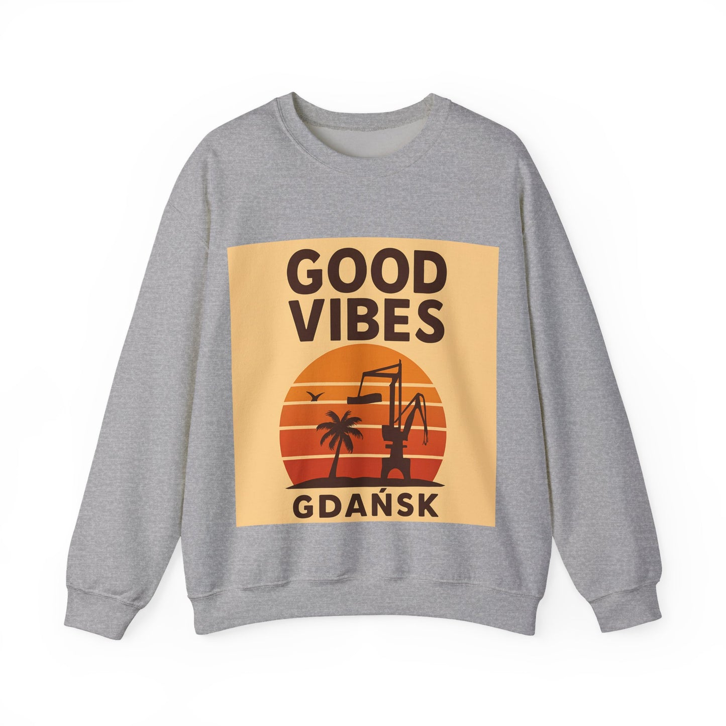 Bluza unisex z grafiką Kup Se Good Vibes Desert – klasyczny crewneck i miejski styl