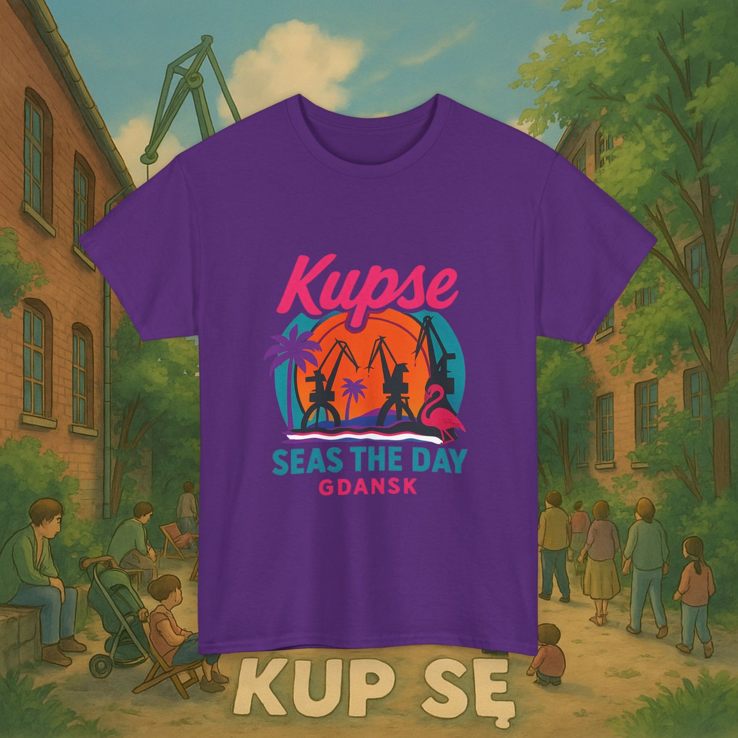 KupSe Seas The Day Style t-shirt - Unisex Heavy Cotton Tee