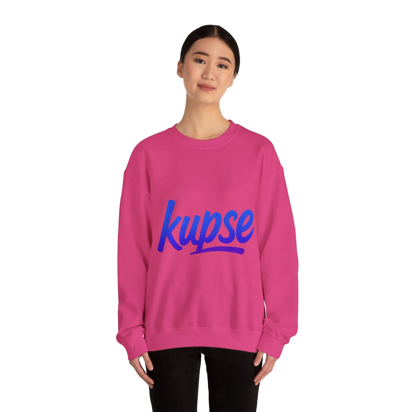 Bluza unisex z grafiką Kup Se Logo Blue – klasyczny crewneck i miejski styl