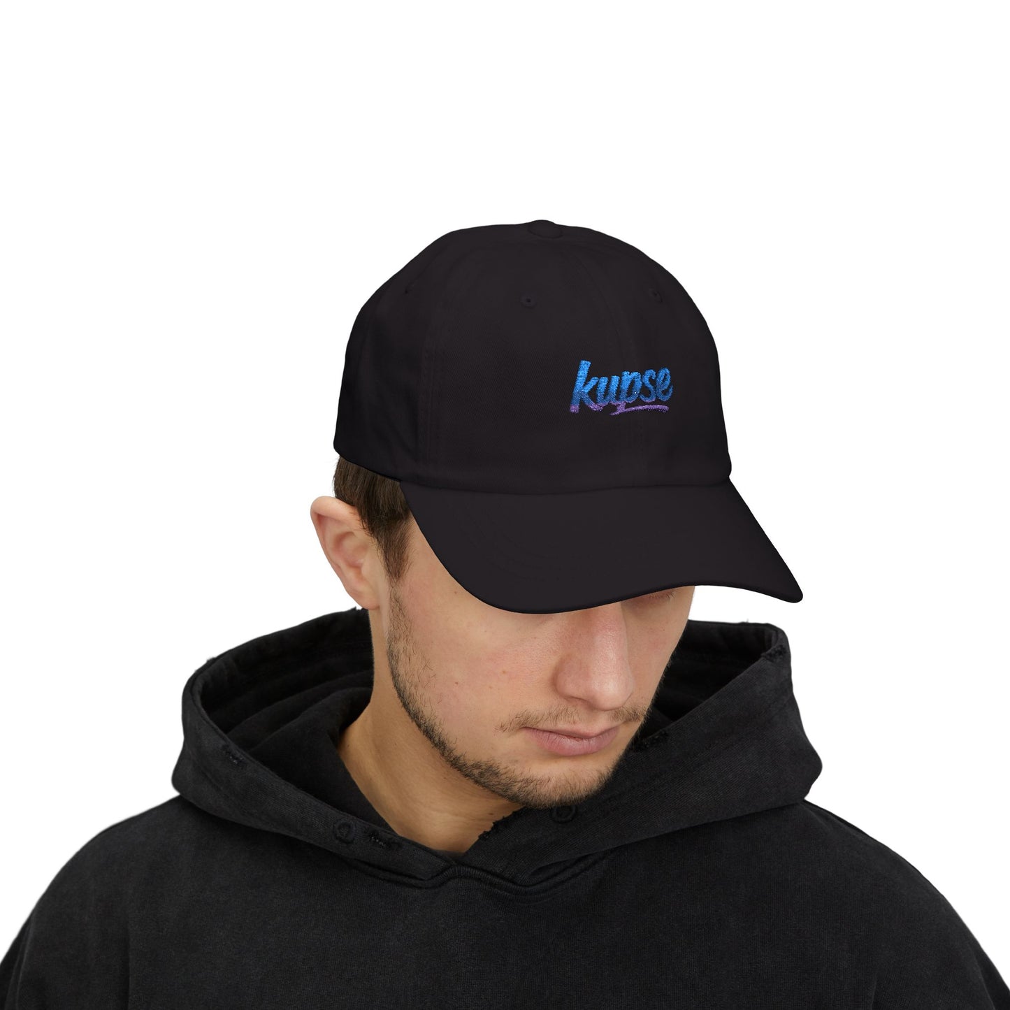 Czapka z daszkiem z grafiką Kup Se Logo Blue – modny Dad Cap z charakterem