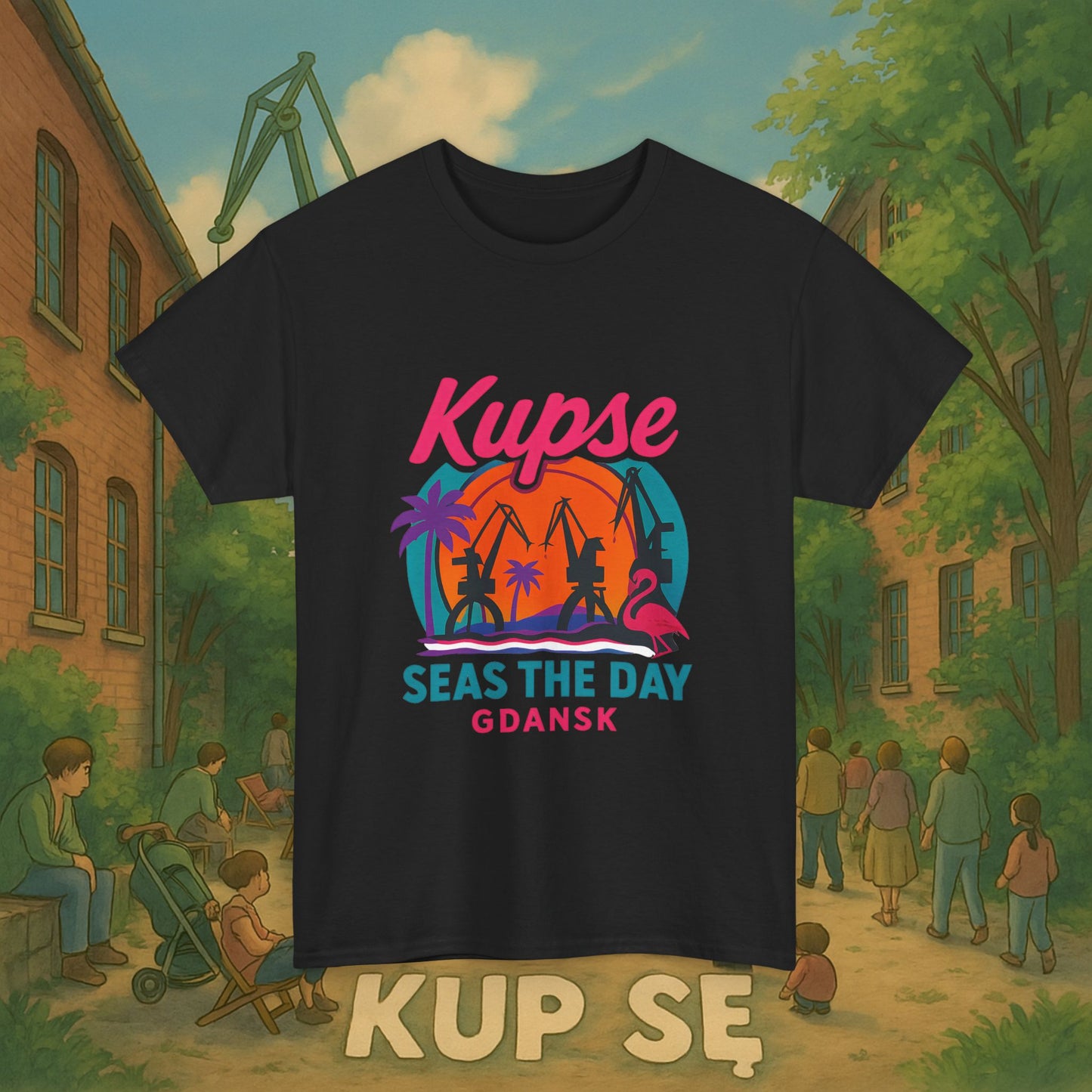 KupSe Seas The Day Style t-shirt - Unisex Heavy Cotton Tee
