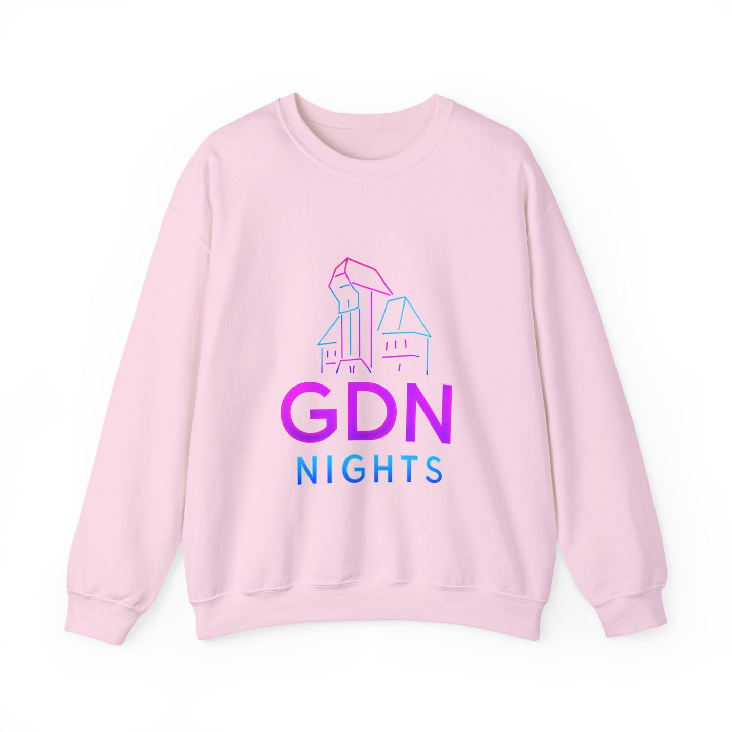 Bluza unisex z grafiką Kup Se GDN Nights – klasyczny crewneck i miejski styl