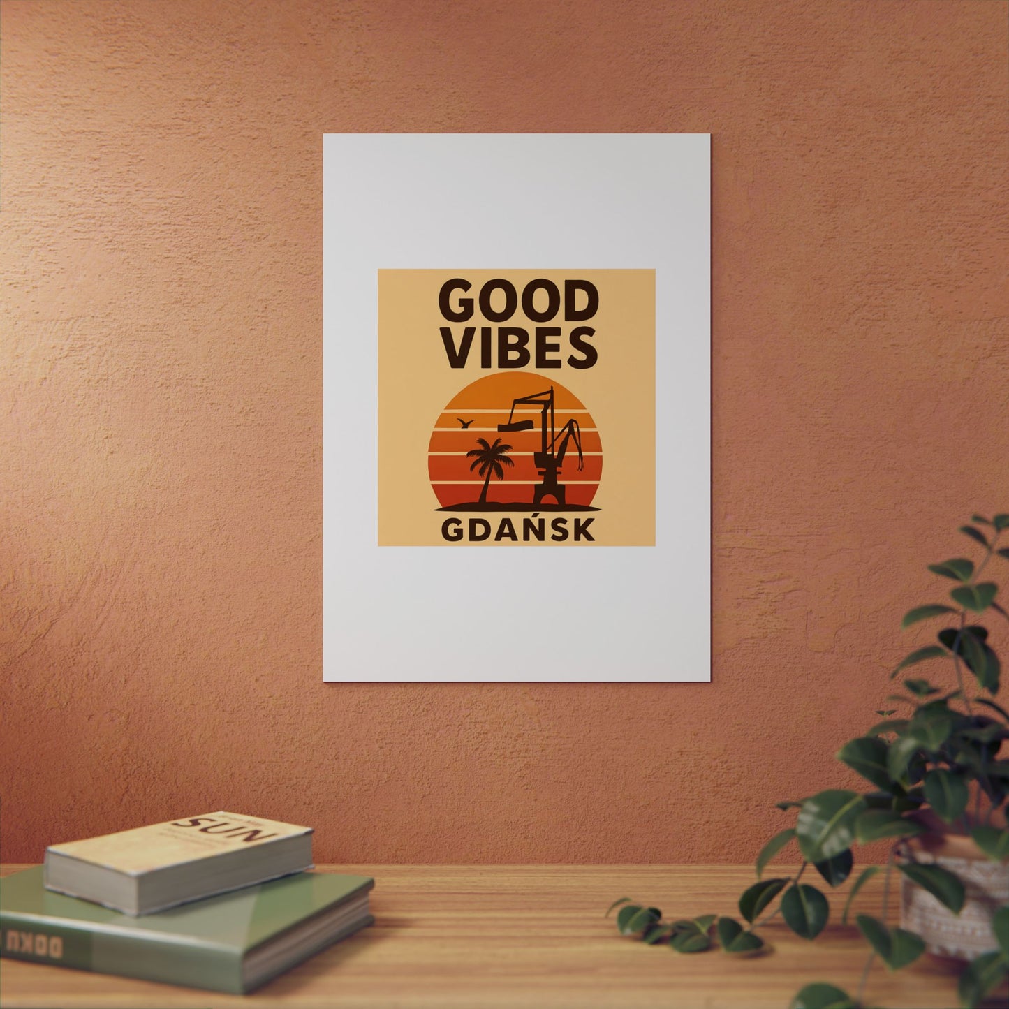 Obraz na panelu aluminiowym Good Vibes Desert – trwały wydruk w stylu Kup Se