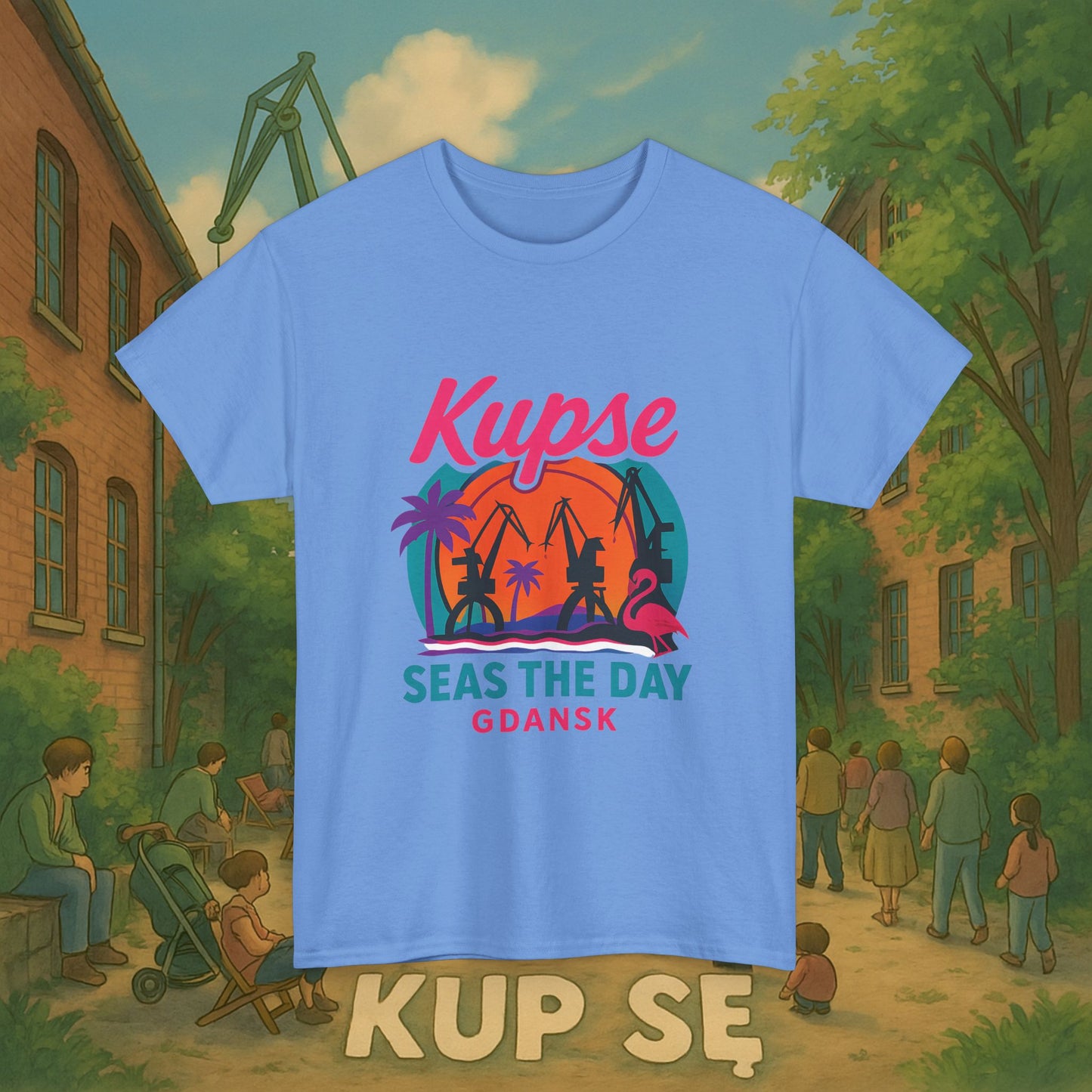 KupSe Seas The Day Style t-shirt - Unisex Heavy Cotton Tee