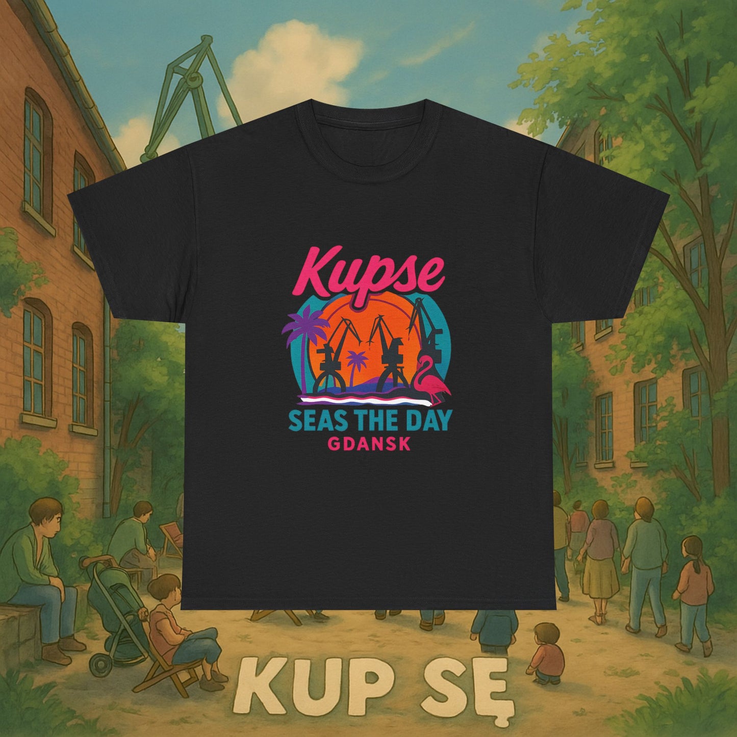 KupSe Seas The Day Style t-shirt - Unisex Heavy Cotton Tee