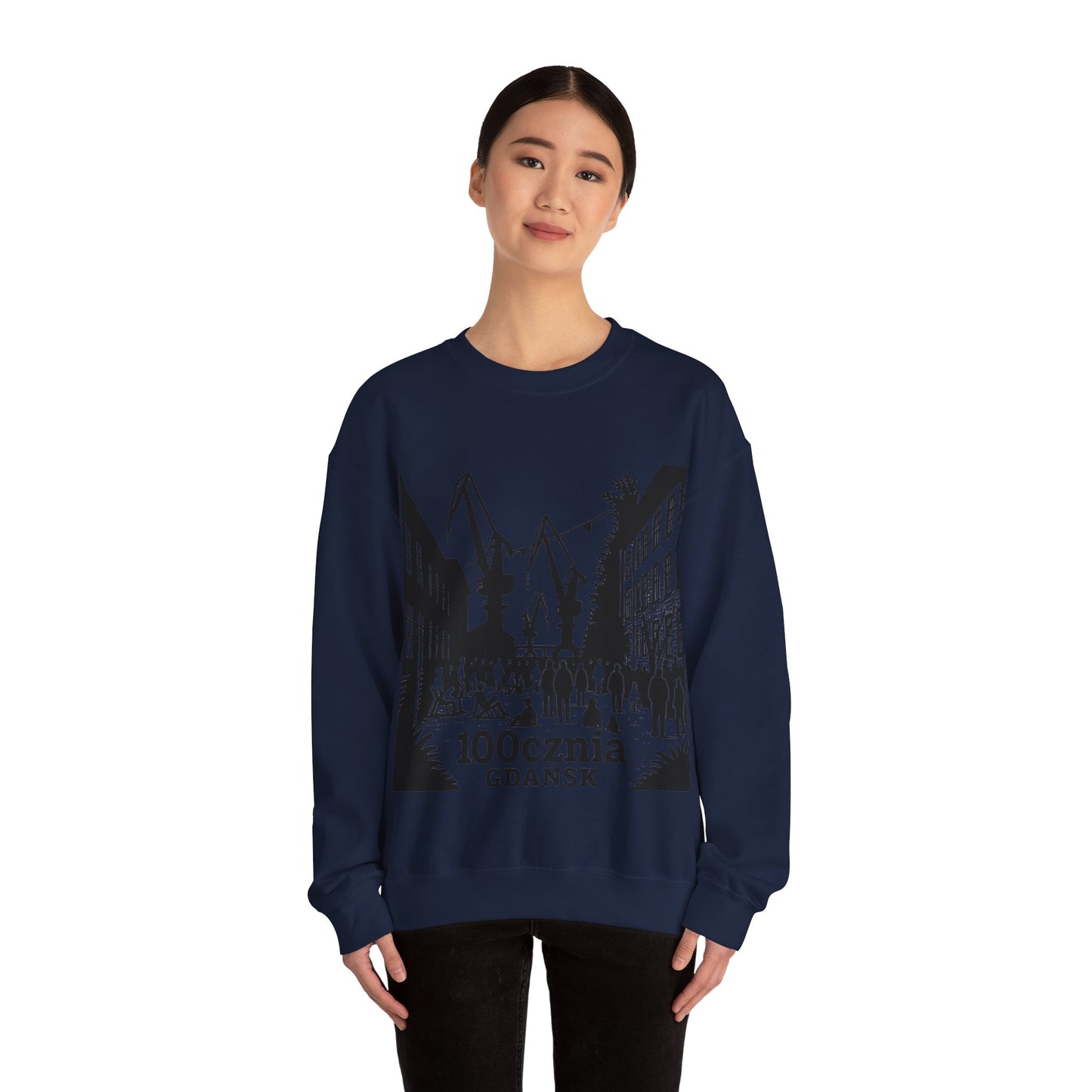 Bluza unisex z grafiką Kup Se 100cznia – klasyczny crewneck i miejski styl