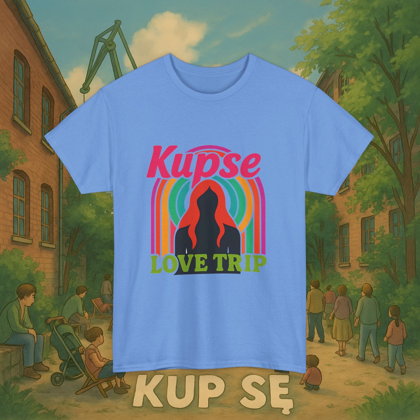 KupSe Love Trip Style t-shirt - Unisex Heavy Cotton Tee